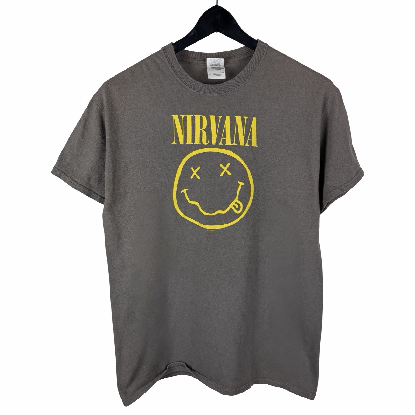 Vintage 2010s Nirvana Smiley Face Kurt Cobain Grunge Band Shirt Size M Vintage 2010s Nirvana Smiley Face Kurt Cobain Grunge Band Shirt Size M