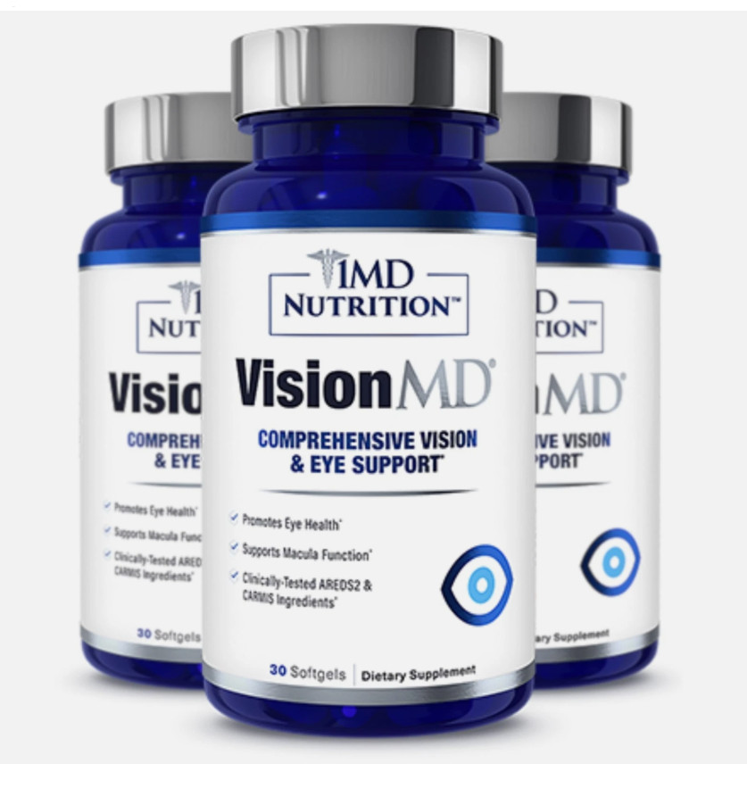 `3X 1MD Nutrition Vision MD Eye Vitamin CARMIS - Eye Supplement - 30 Softgels US