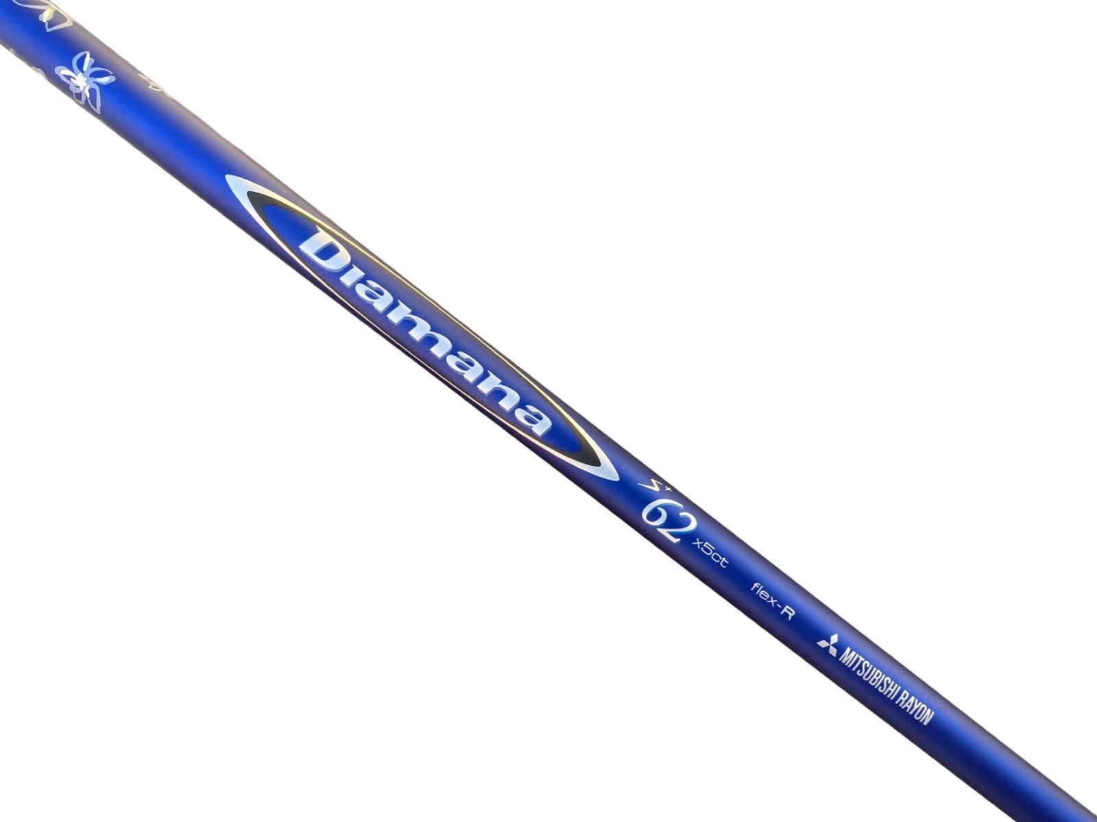 Mitsubishi Diamana S+ Blue 62x5ct Driver Shaft With Adapter + Grip Choose Flex
