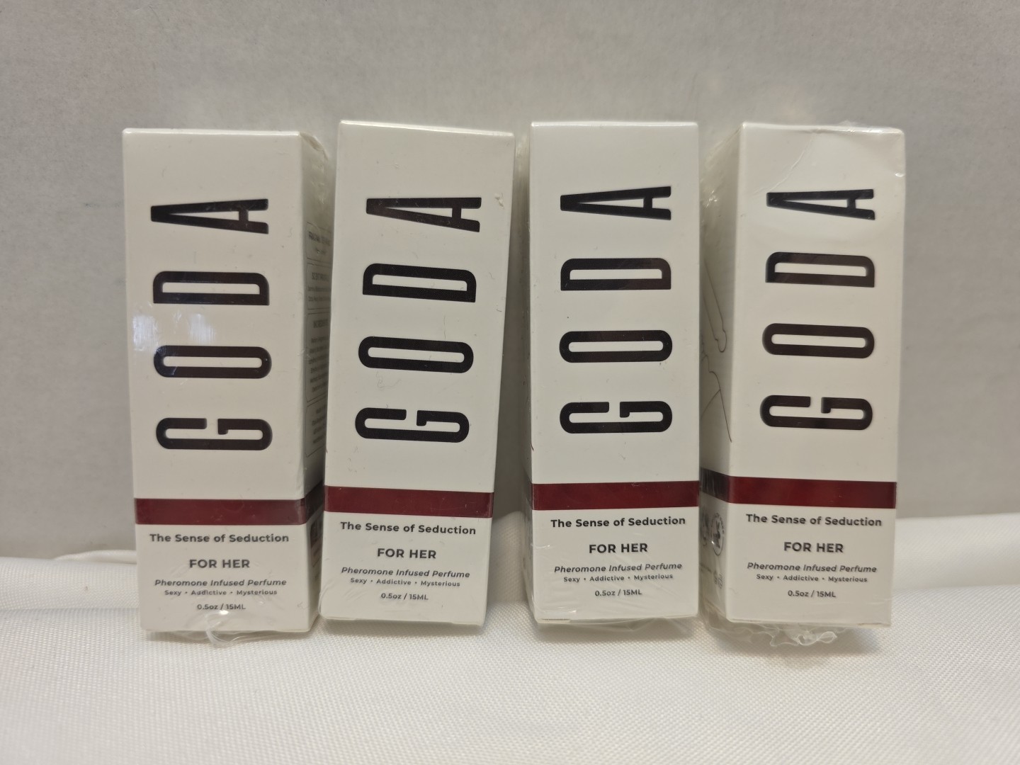 Lot Of 4 GODA For Her Pheromone Infused Perfume 0.5 fl oz Jasmine Peony Rose Lot