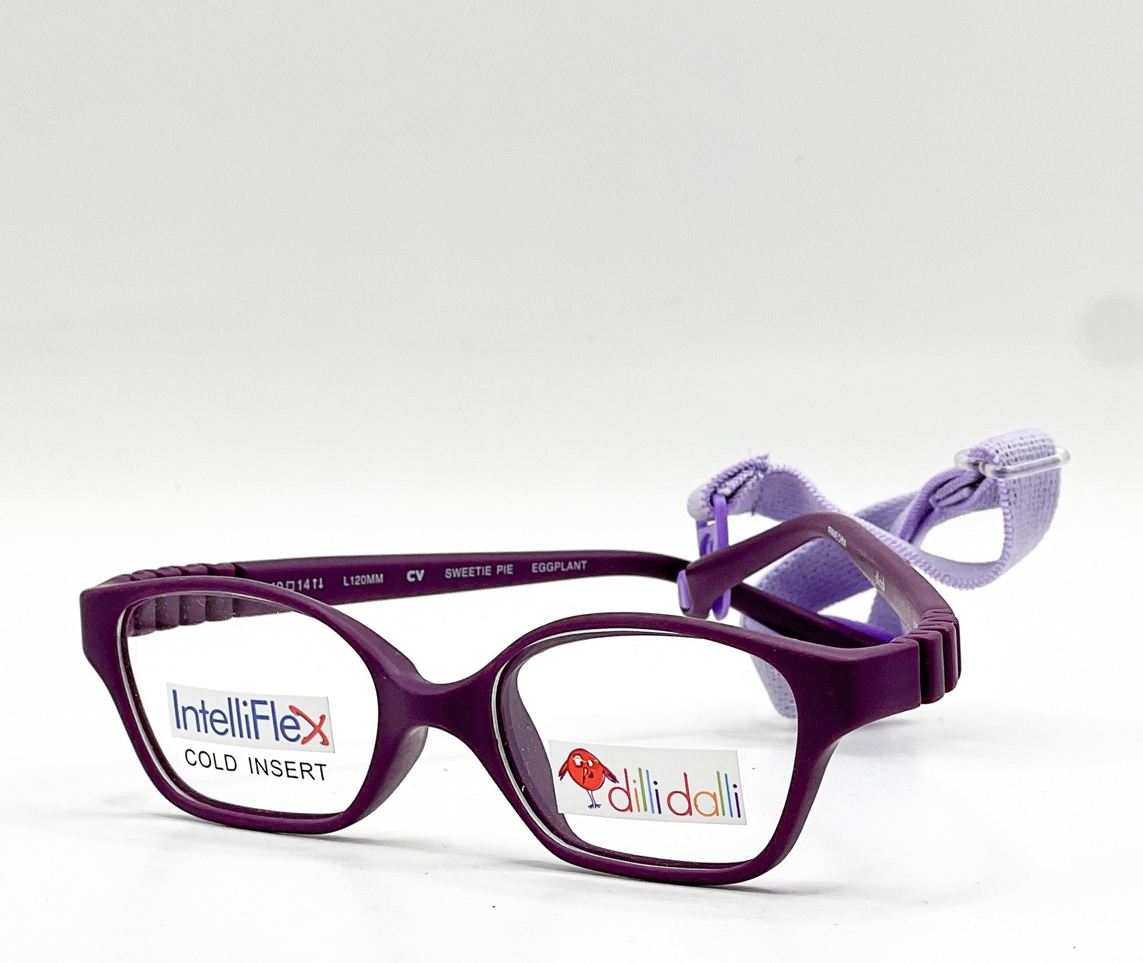 NEW DILLI DALLI SWEETIE PIE EGGPLANT AUTHENTIC EYEGLASSES 40-14