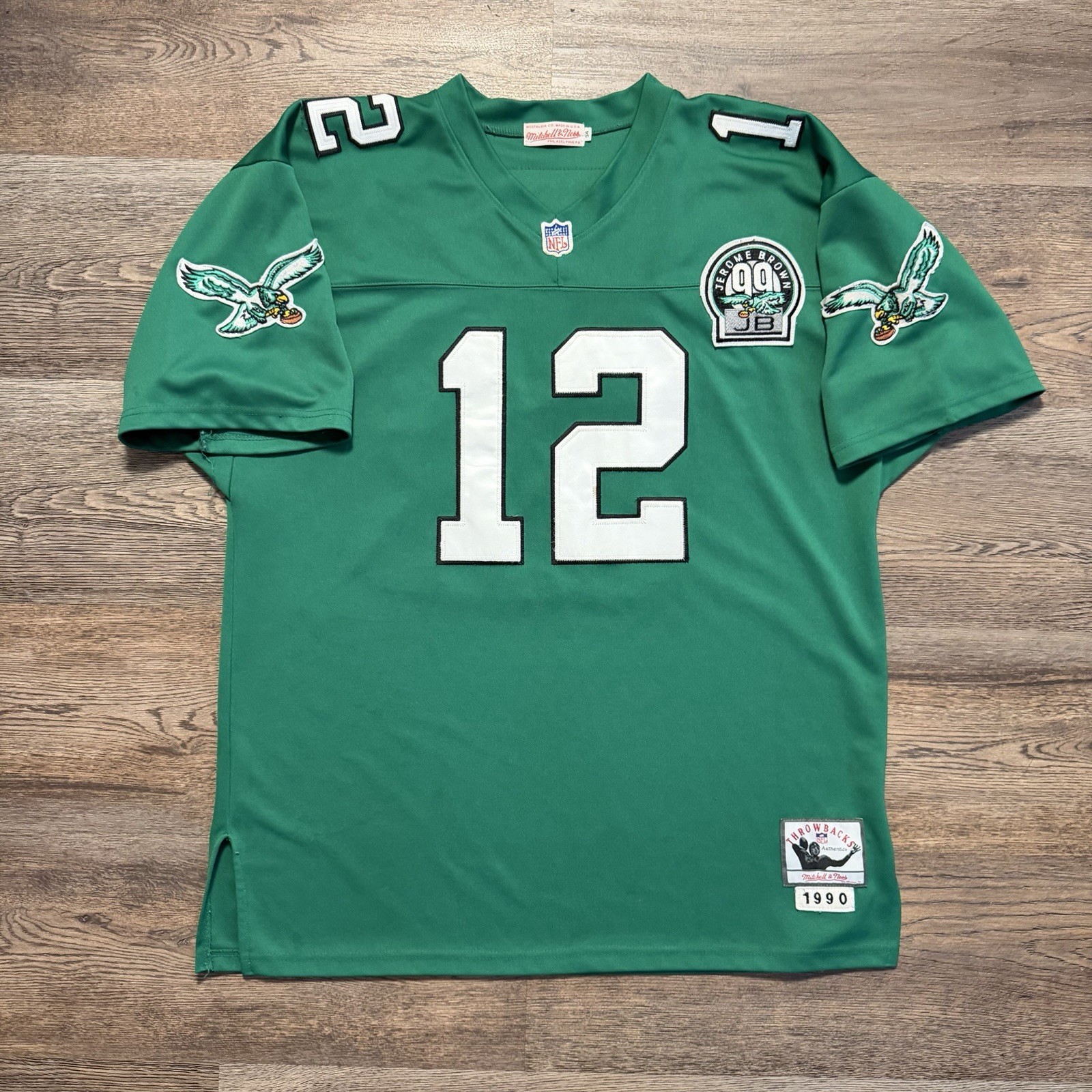VTG Authentic Randall Cunningham Mitchell & Ness 1900 Eagles Jersey Men’s Sz 54