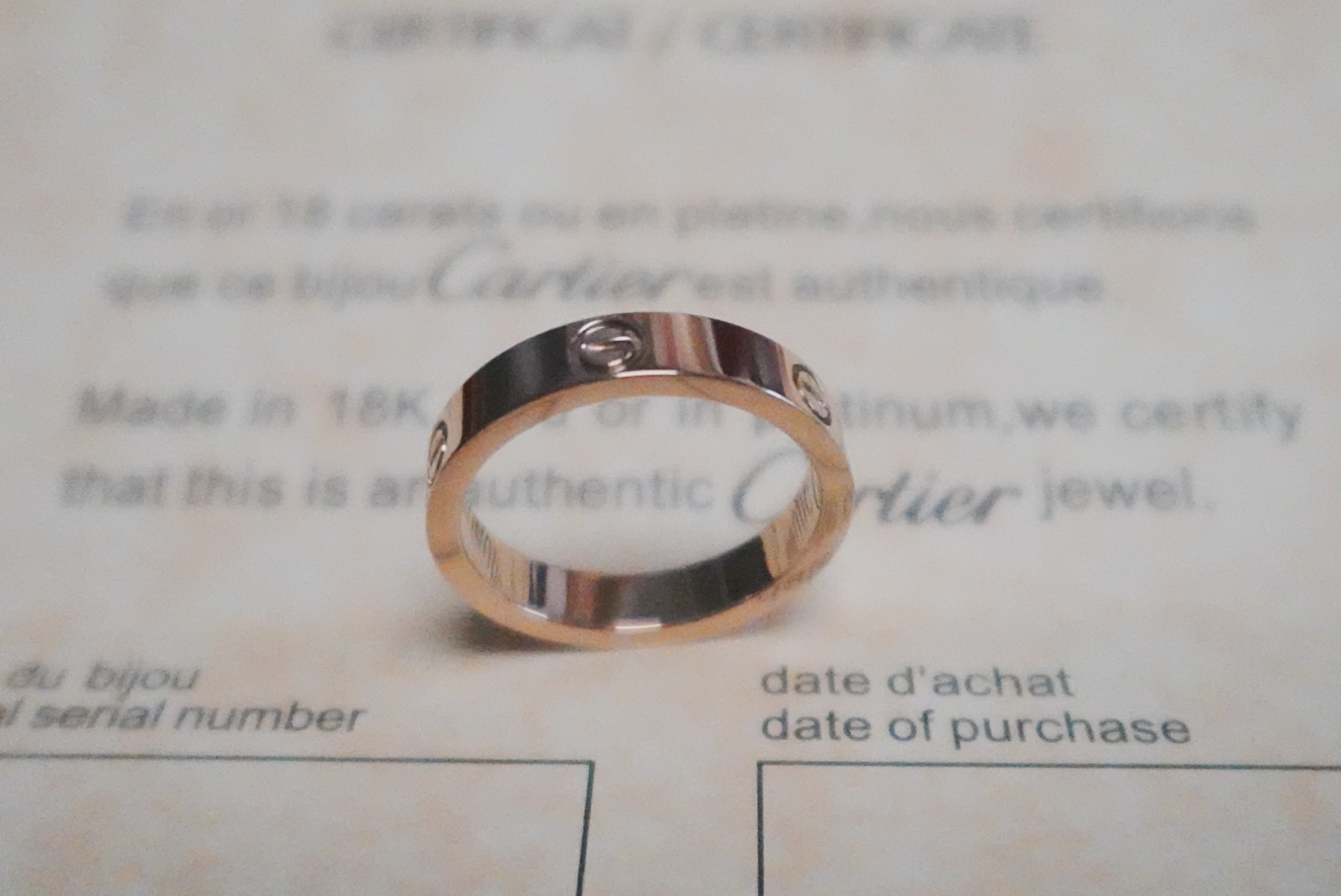 NEW&LOVE&Ring 18k*Yellow Gold 3.6mm Diamond Wedding BandCarterSize US 7