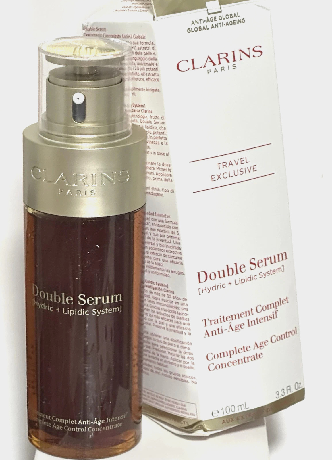 Clarins Age Control Face Serum Concentrate 3.3 Oz NIB
