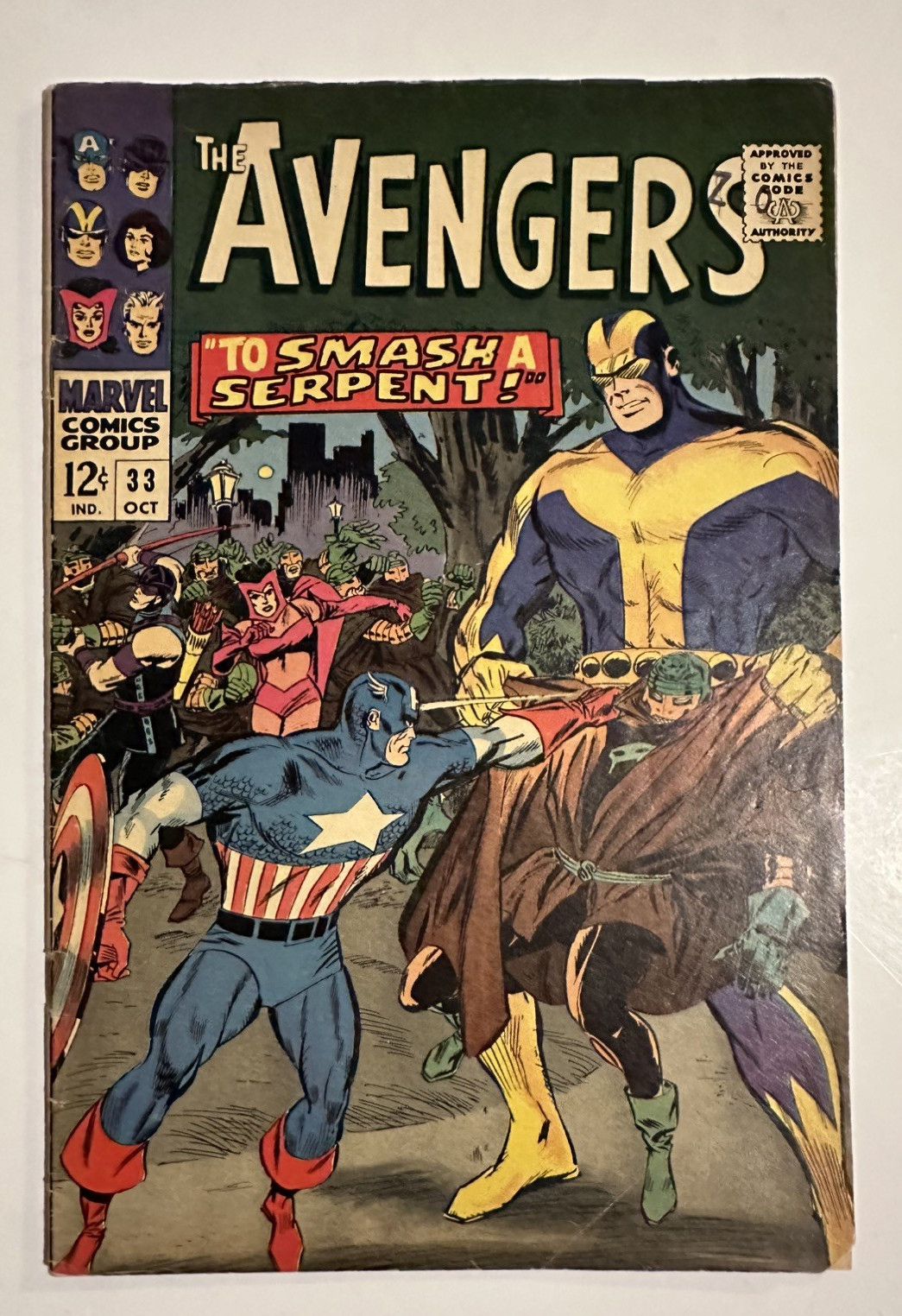 Avengers 33 1966 Stan Lee Don Heck Captain America Black Widow Silver Age VG/FN