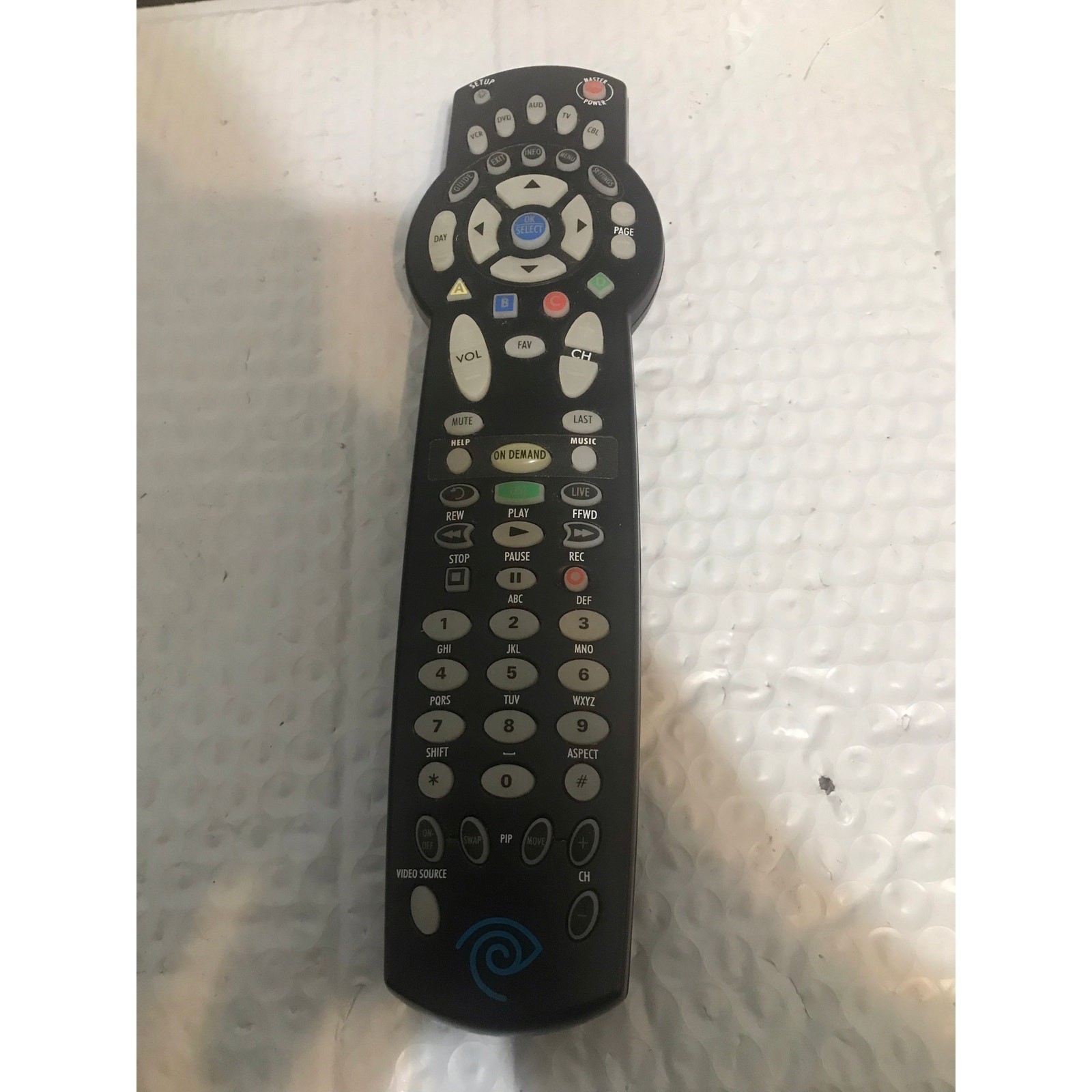 Time Warner Charter RC122 RC1226001/04B TWC TV Spectrum Remote Control