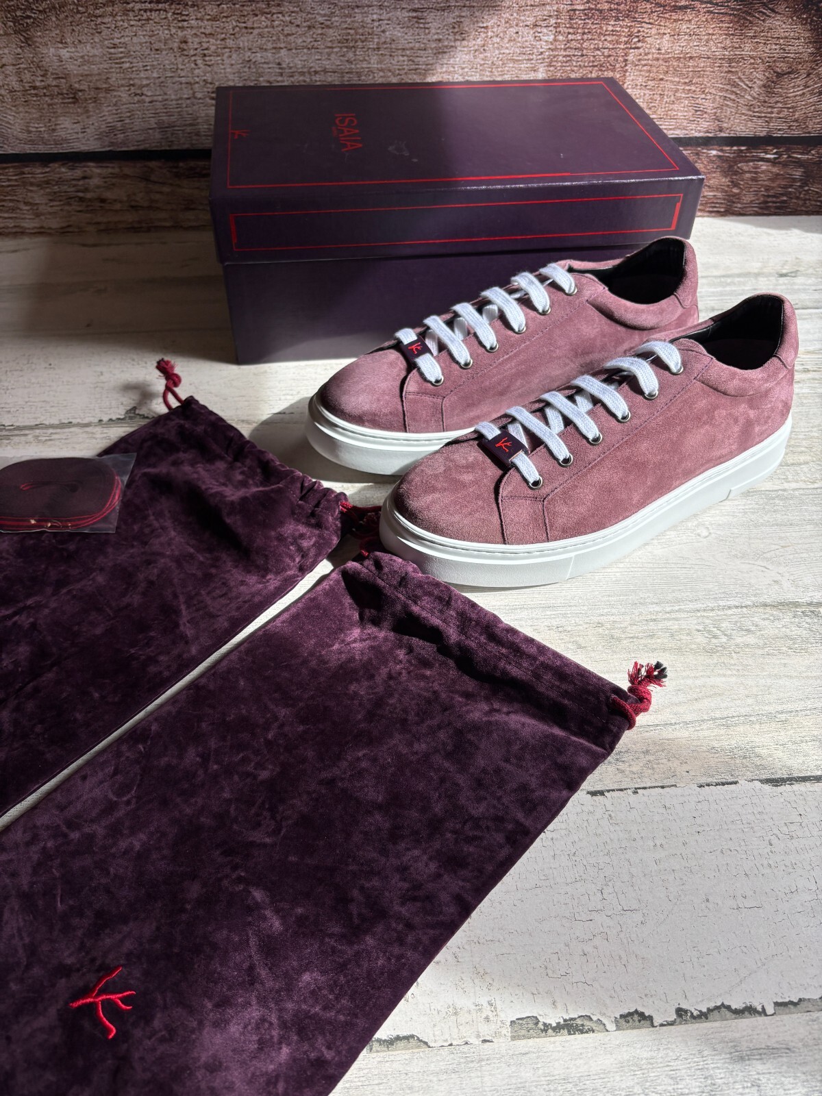 Isaia Suede Sneakers Men\'s Size 9 (8 EUR)