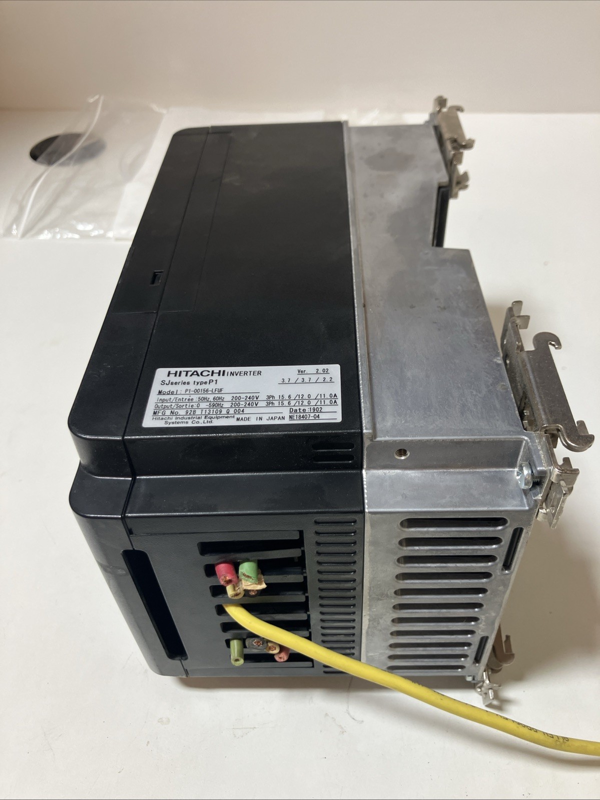 used  VFD Hitachi SJP1 Series P1-00156-LFUF 15.6A 200-240V 3HP
