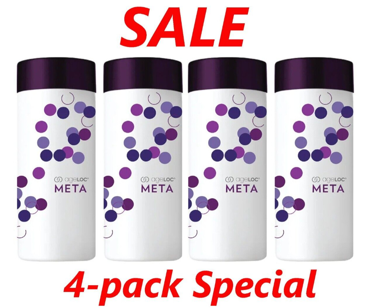 4-pack NU SKIN  ageLOC META Healthy Metabolism 120 Caps  NEW PRODUCT  08/2027