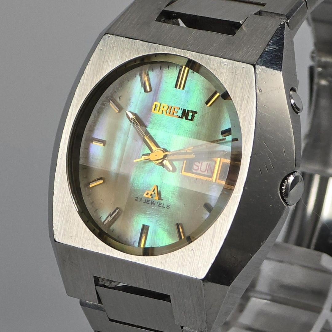ORIENT Chronoace 0429-33150 Shell Dial Automatic Watch 17cm needs battery ORIENT Chronoace 0429-33150 Shell Dial Automatic Watch 17cm needs battery