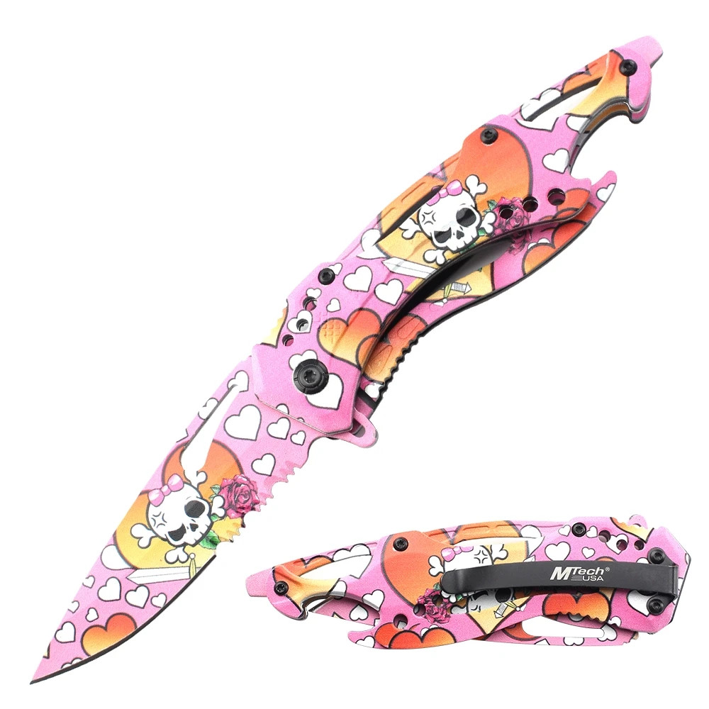 MTech USA Spring Assisted Knife-Aluminum Handle-Clip, Bottle Opener &Screwdriver MTech USA Spring Assisted Knife-Aluminum Handle-Clip, Bottle Opener &Screwdriver