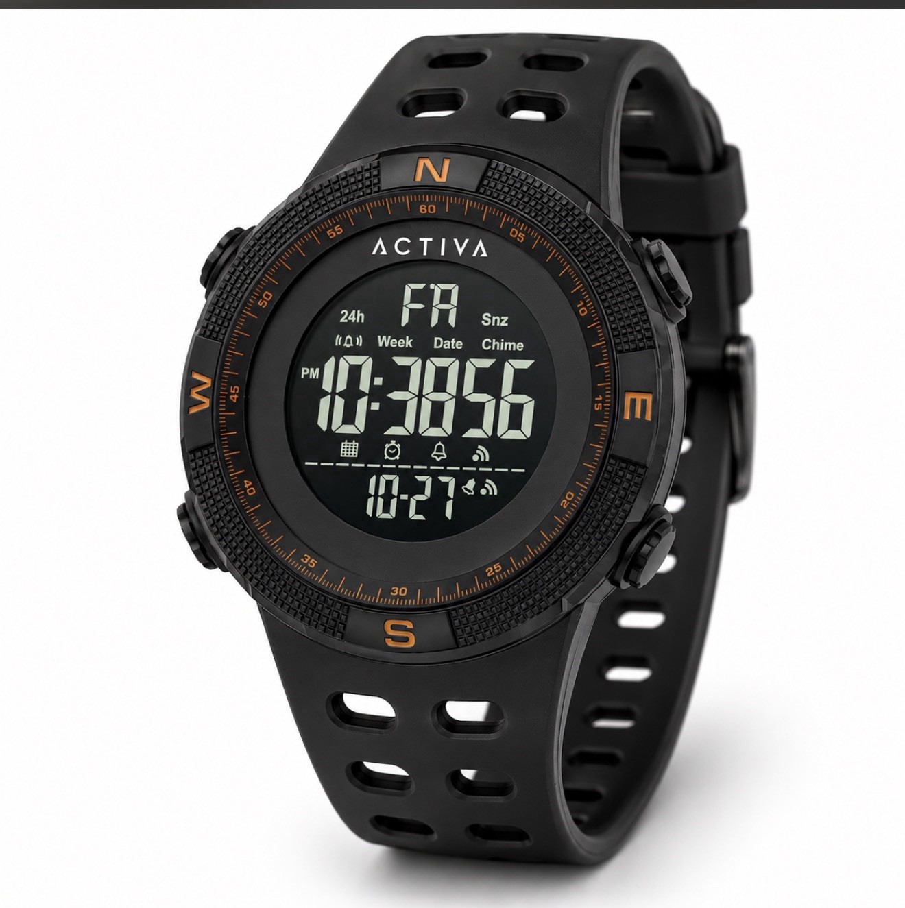 Activa X Invicta Digital Essentials 50mm Quartz Digital Black Sport Alarm Activa X Invicta Digital Essentials 50mm Quartz Digital Black Sport Alarm