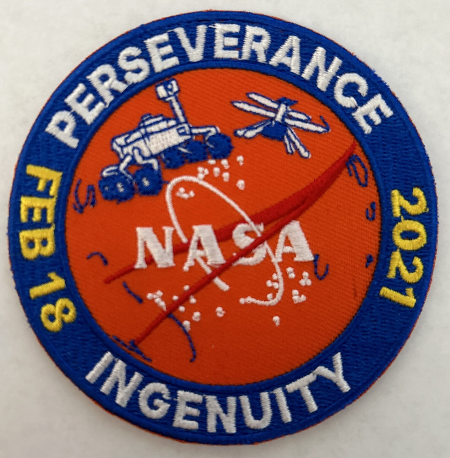 NASA JPL - MARS 2020 PERSEVERANCE ROVER - INGENUITY MISSION PATCH -3.5” NASA JPL - MARS 2020 PERSEVERANCE ROVER - INGENUITY MISSION PATCH -3.5”