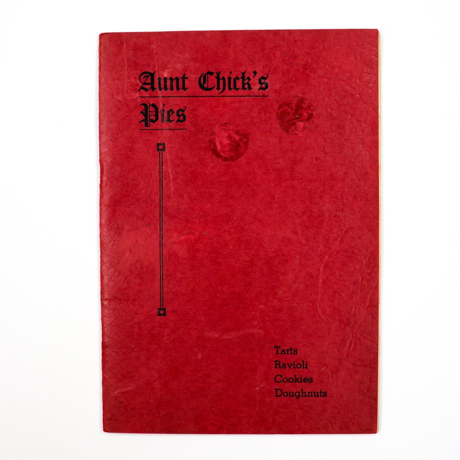 Vtg Aunt Chick\'s Pies Cookbook Nettie McBirney 1941 Cookies Tarts Crust Fillings