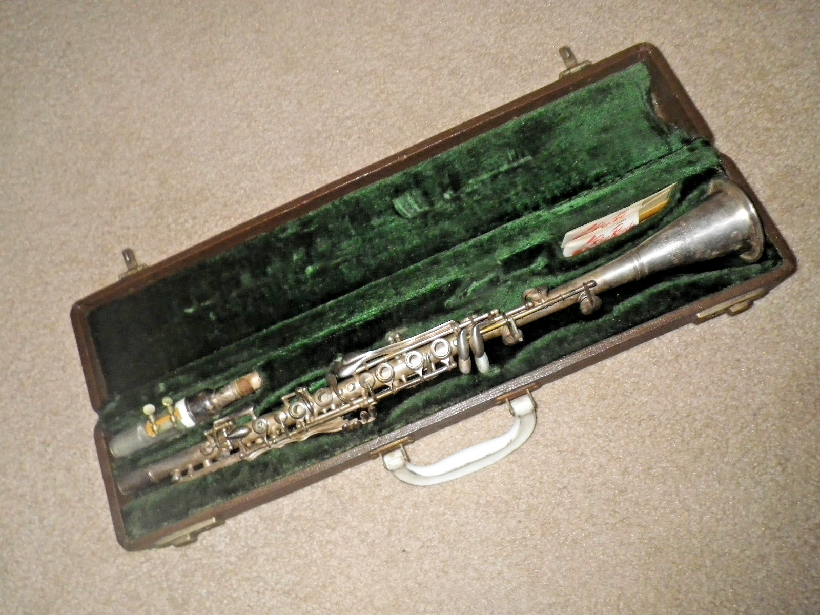 Vintage Made By King American Standard Silverplated Clarinet Circa 1920s #2785