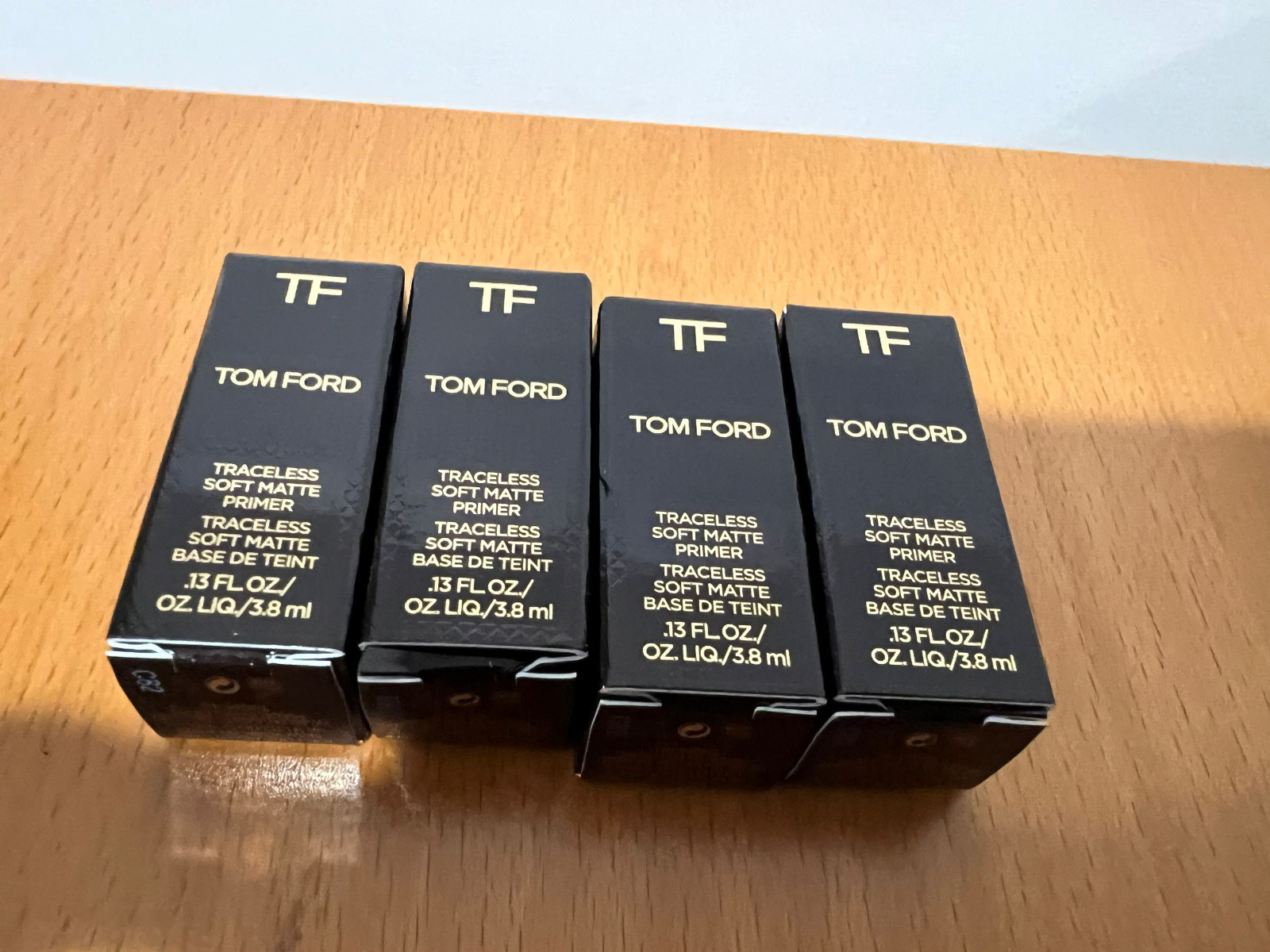 4 x Tom Ford Traceless Soft Matte Primer, Sample Size .13 oz /3.8mL each,NIB