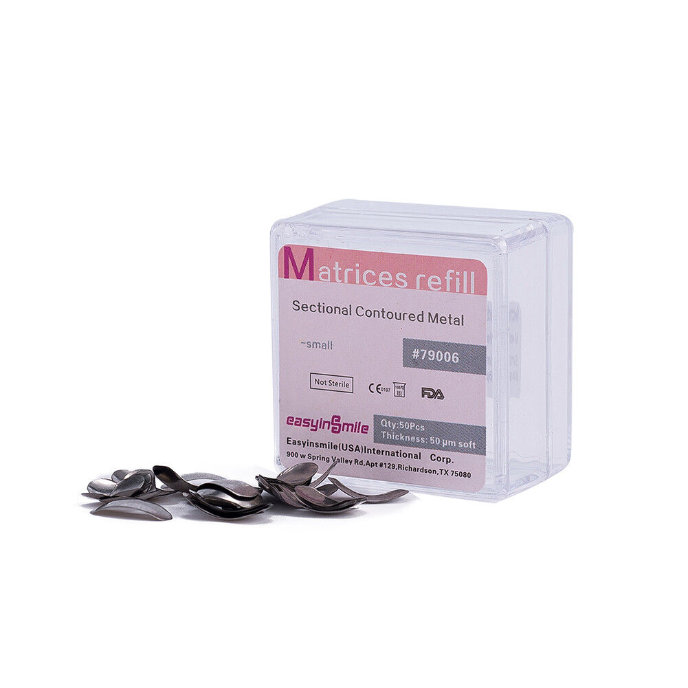 Dental Metal Matrix Bands Sectional Contoured Refill Matrices System 1/10PK USA