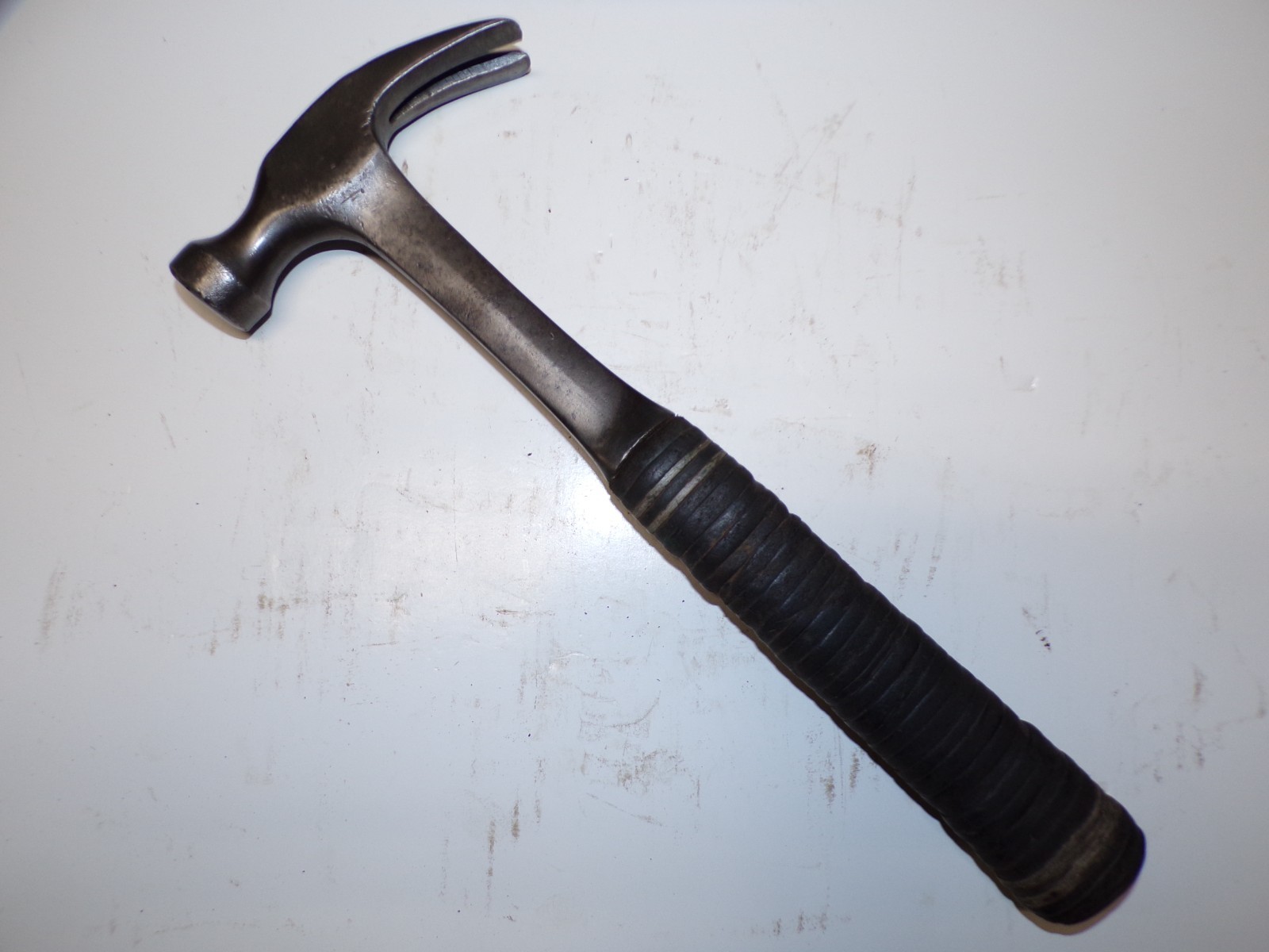 Vintage Estwing Claw Hammer with Leather Ring Handle - Carpentry - Grandpa\'s
