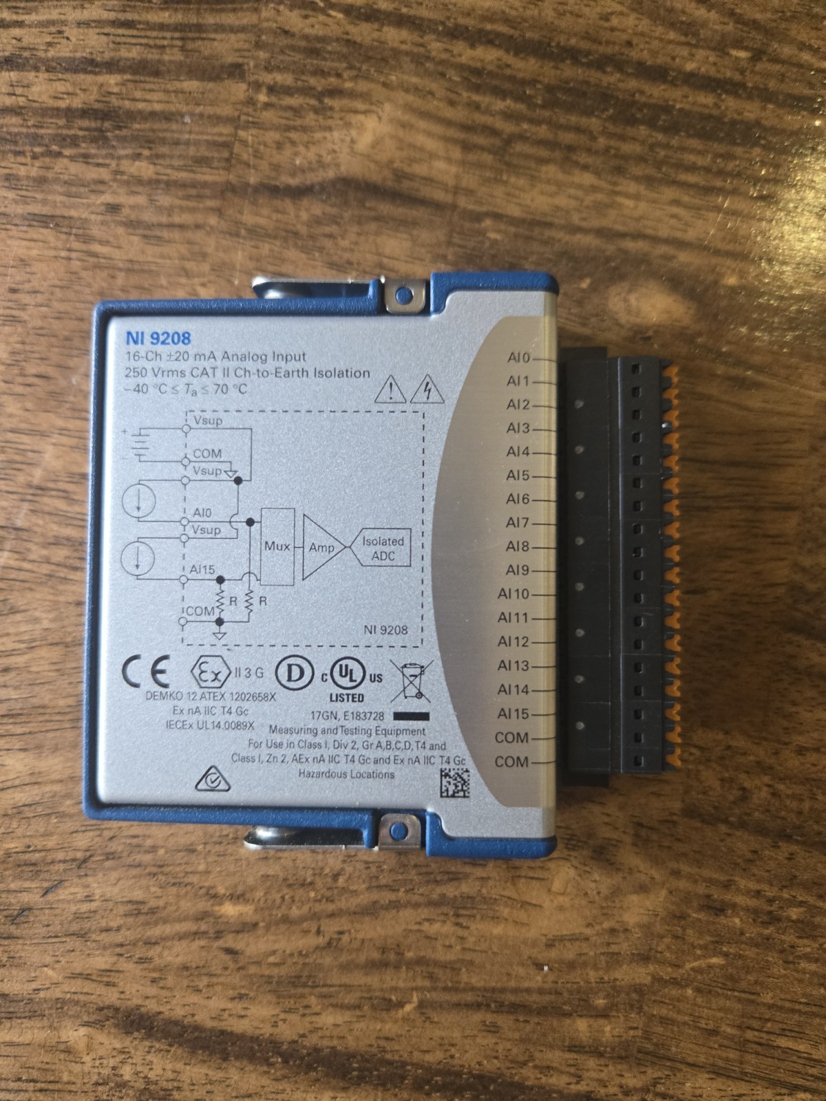 USD NI 9208 16-Channel 24-Bit Analog Input Modul