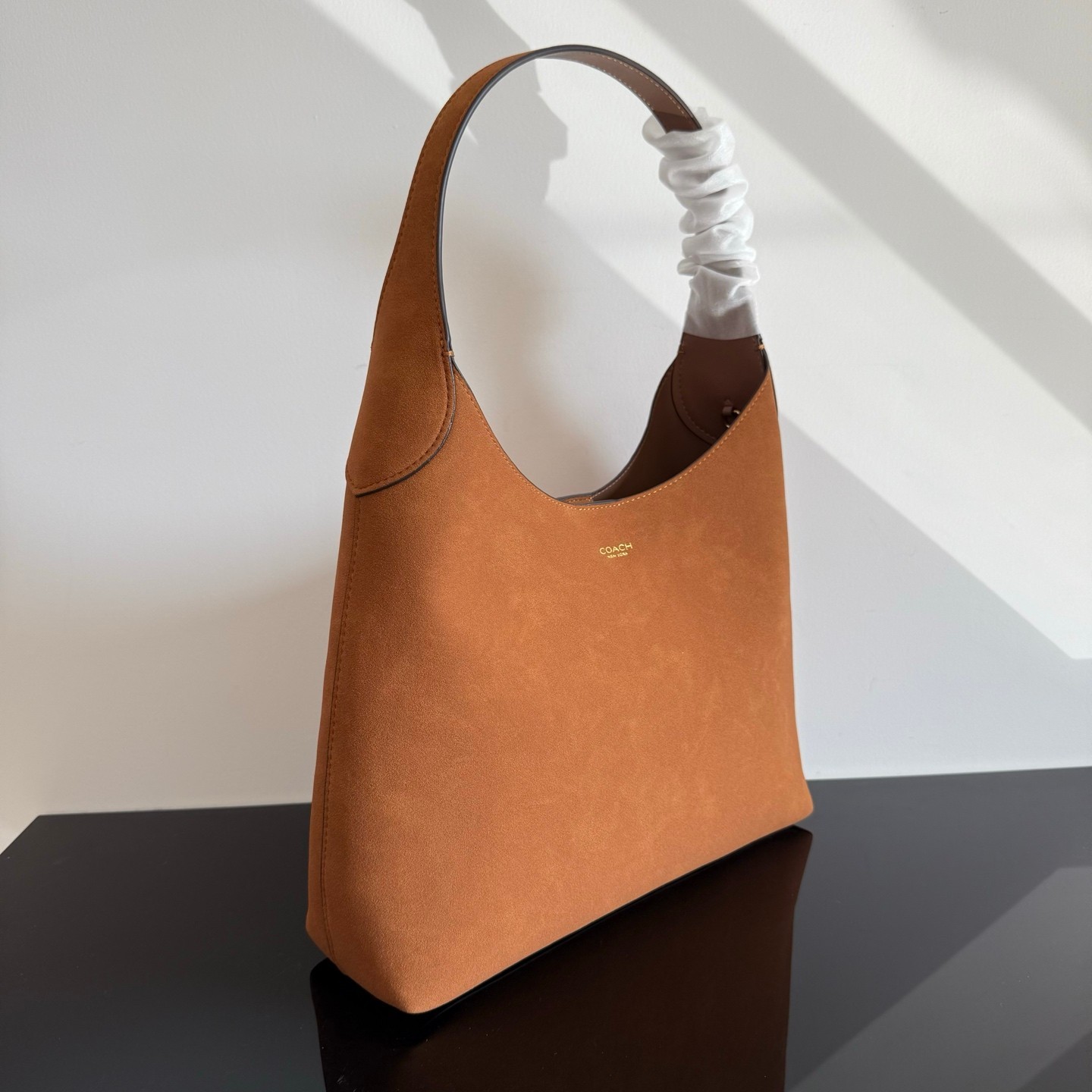 Coach Brooklyn 34 Retro Style Leather Shoulder Bag