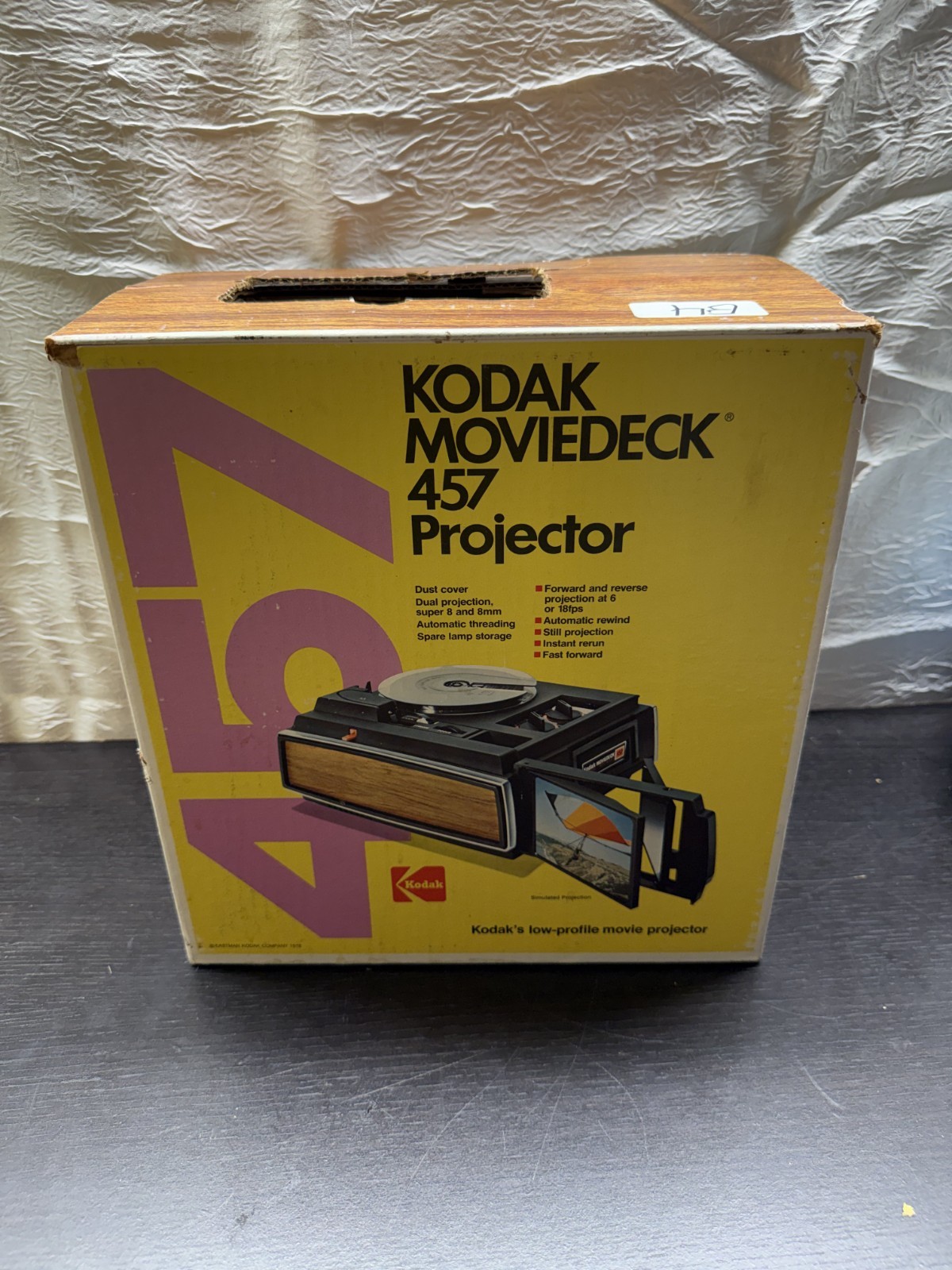 Vintage Kodak Moviedeck 457 Projector With Original Box, Manual, & Papers Vintage Kodak Moviedeck 457 Projector With Original Box, Manual, & Papers