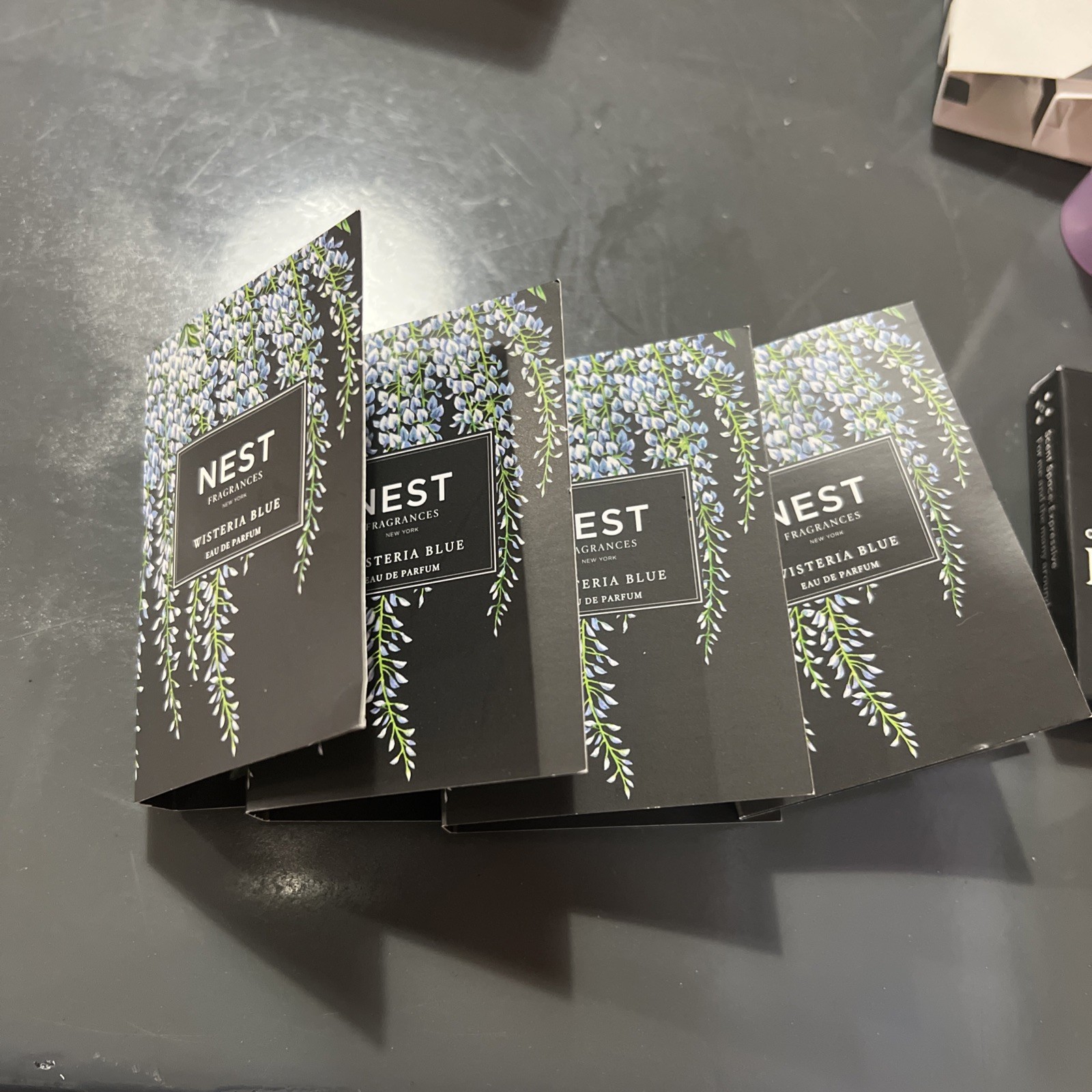4 X Nest NY Wisteria Blue eau de Parfum Spray 0.04oz/1.5ml each Sample Size New