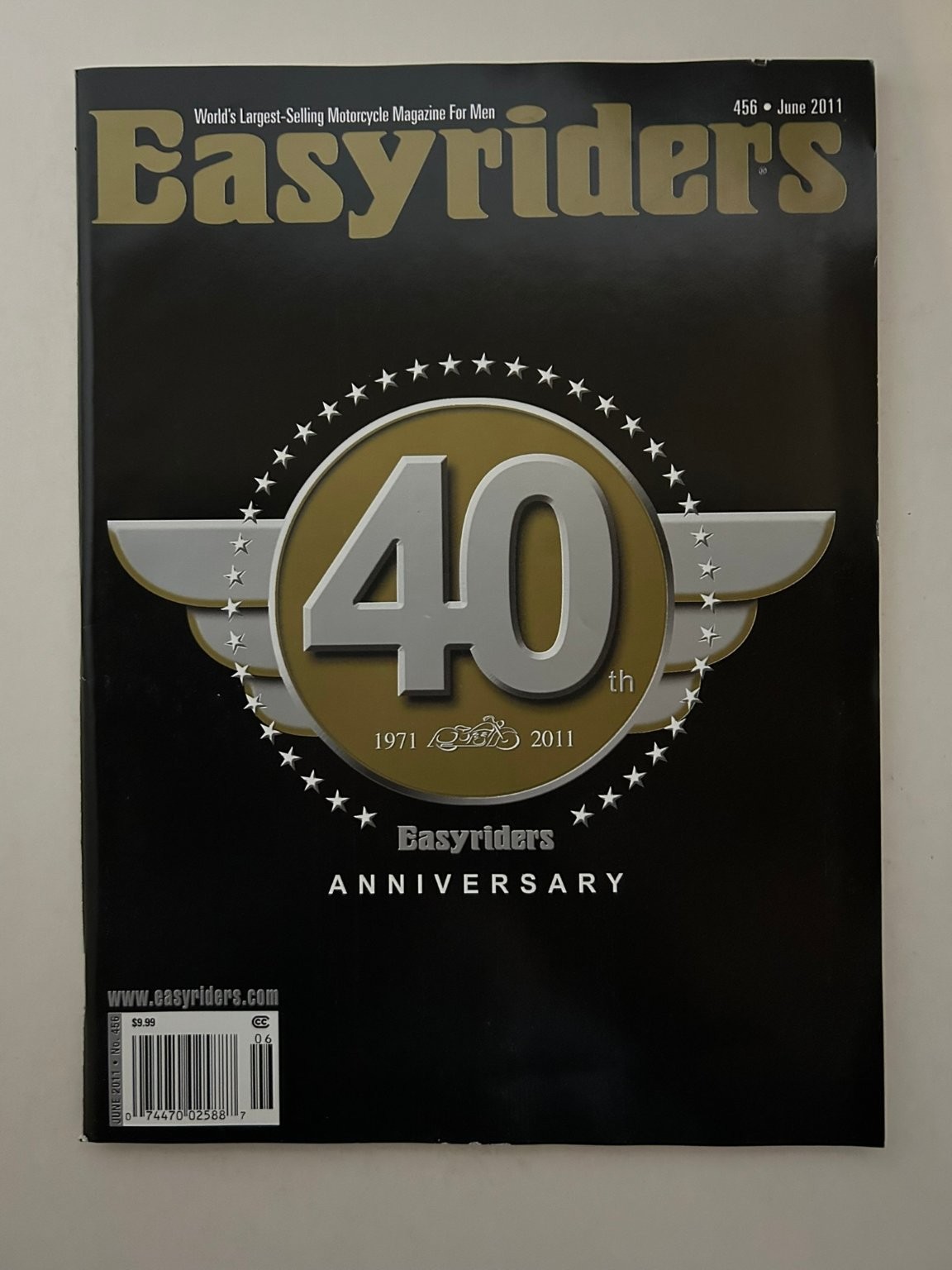 Easyriders Magazine June 2011 40th Anniversary Motorcycle Men\'s Lifestyle