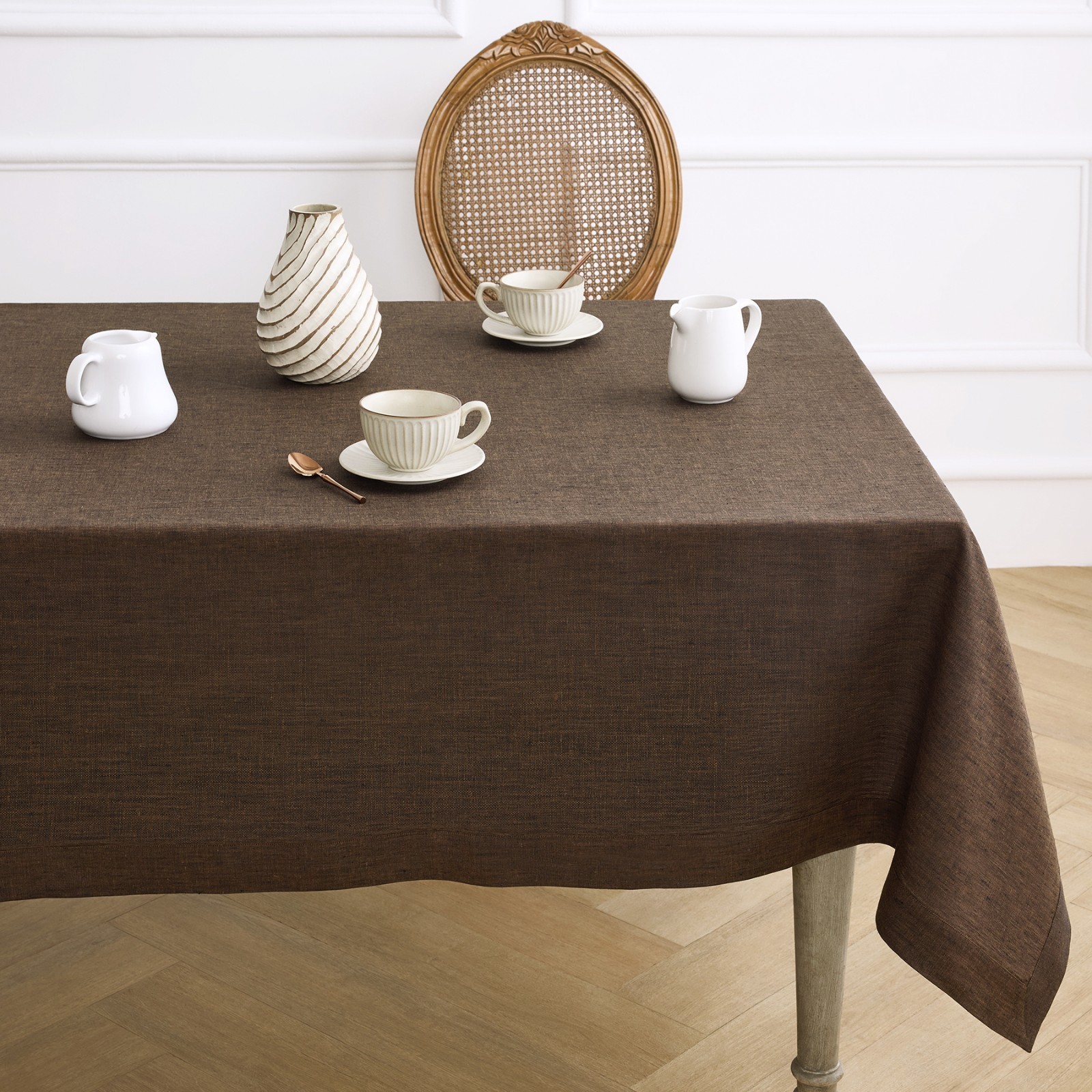 Linen Tablecloth for Dining Tables, Celebrations & Entertaining Decor - Athena