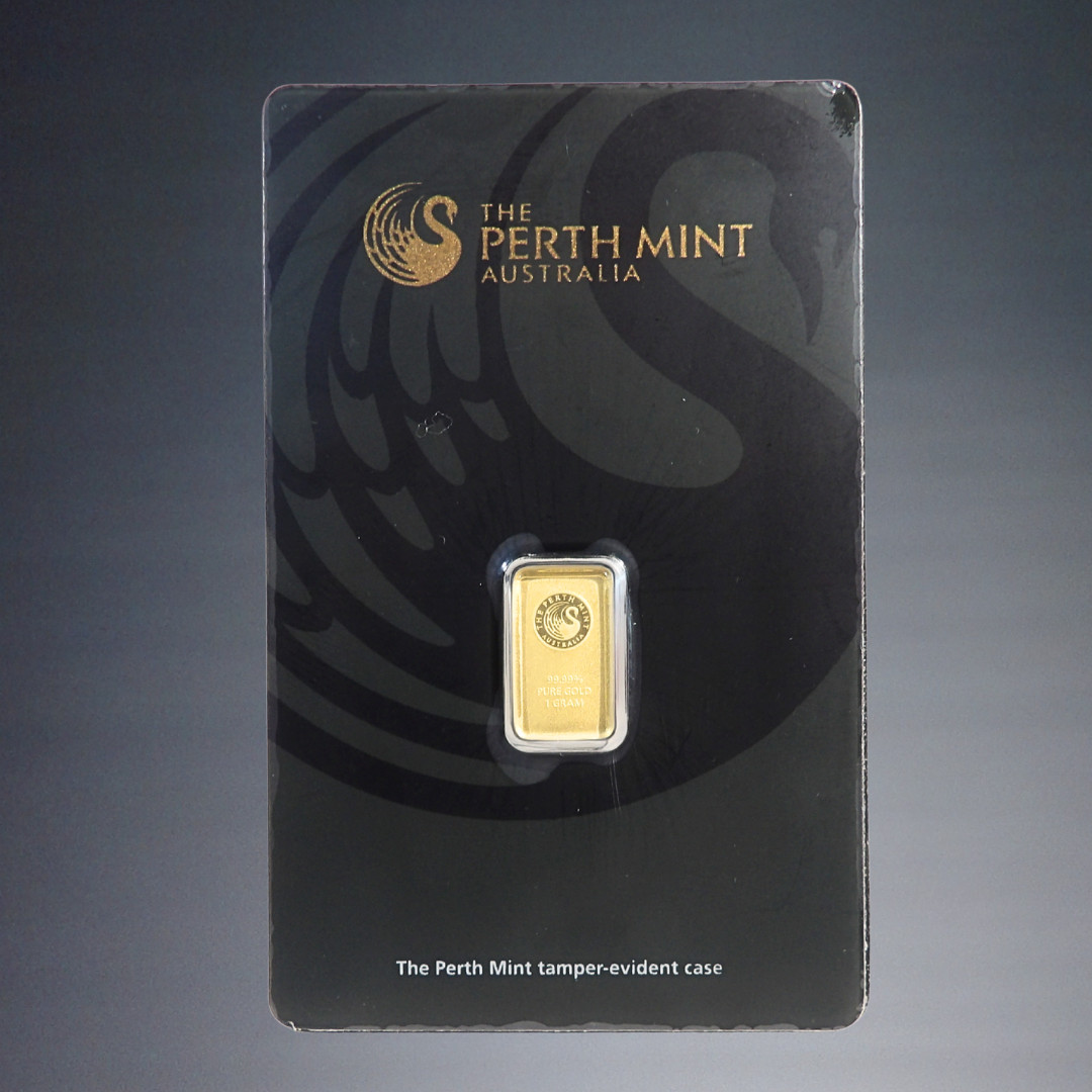 THE PERTH MINT AUSTRALIA 1 GRAM 99.99 FINE GOLD BAR ASSAY CARD