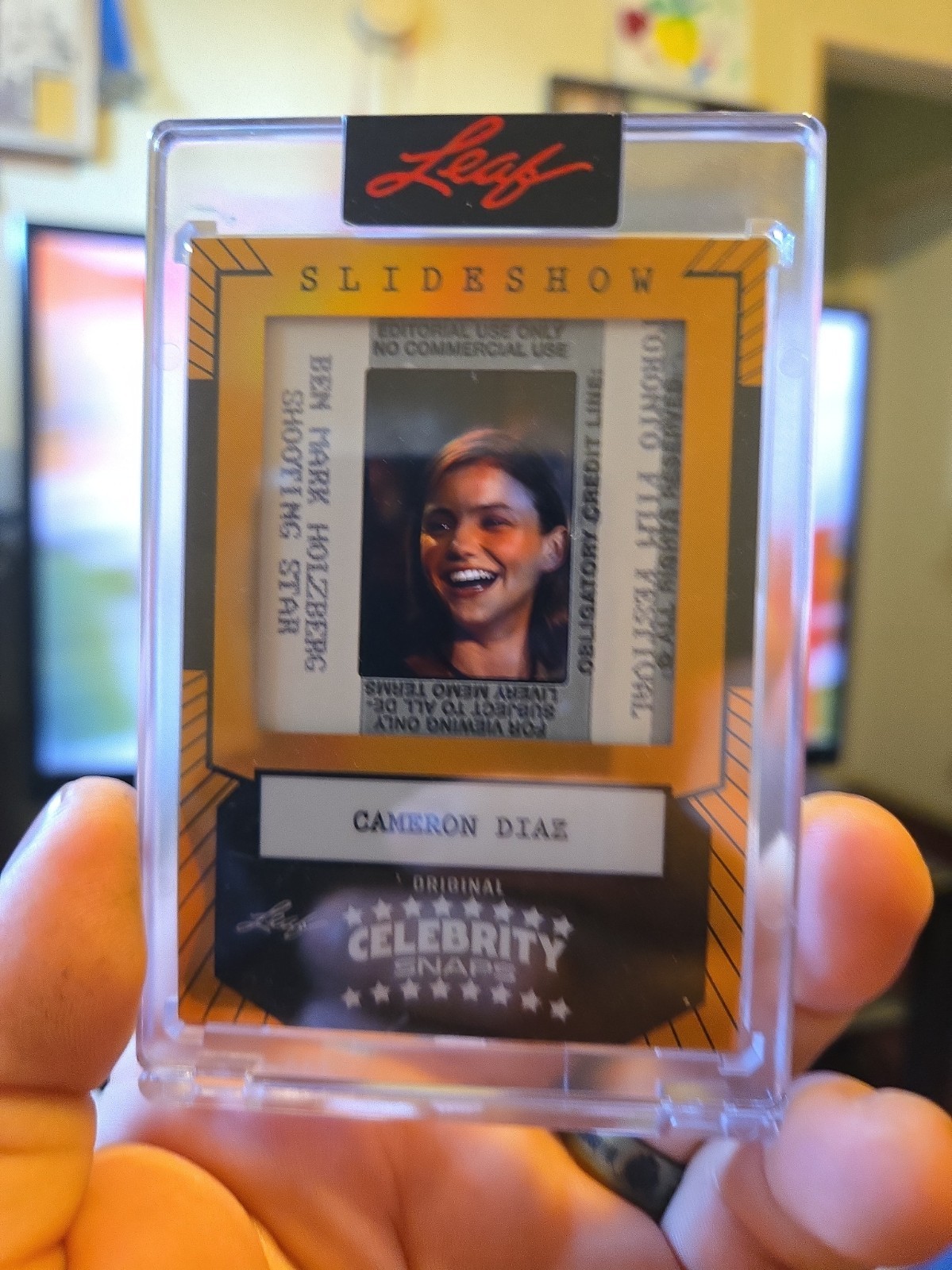 2026 Leaf Slideshow Cameron Diaz Celebrity Snaps Prismatic Gold #/25 #CSM-CD1