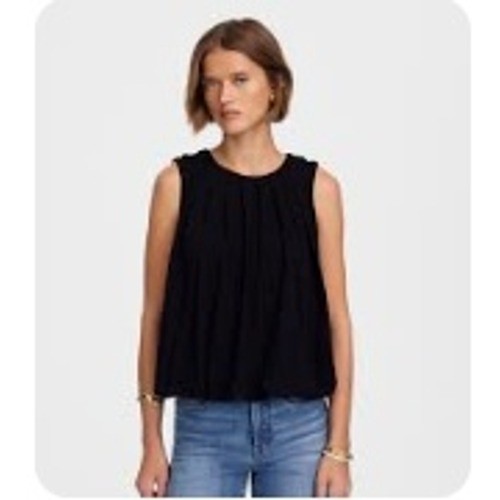 Madewell Top Womens 2XS Black Crew Neck Sleeveless Tank Bubble Top XXS NU852 Madewell Top Womens 2XS Black Crew Neck Sleeveless Tank Bubble Top XXS NU852