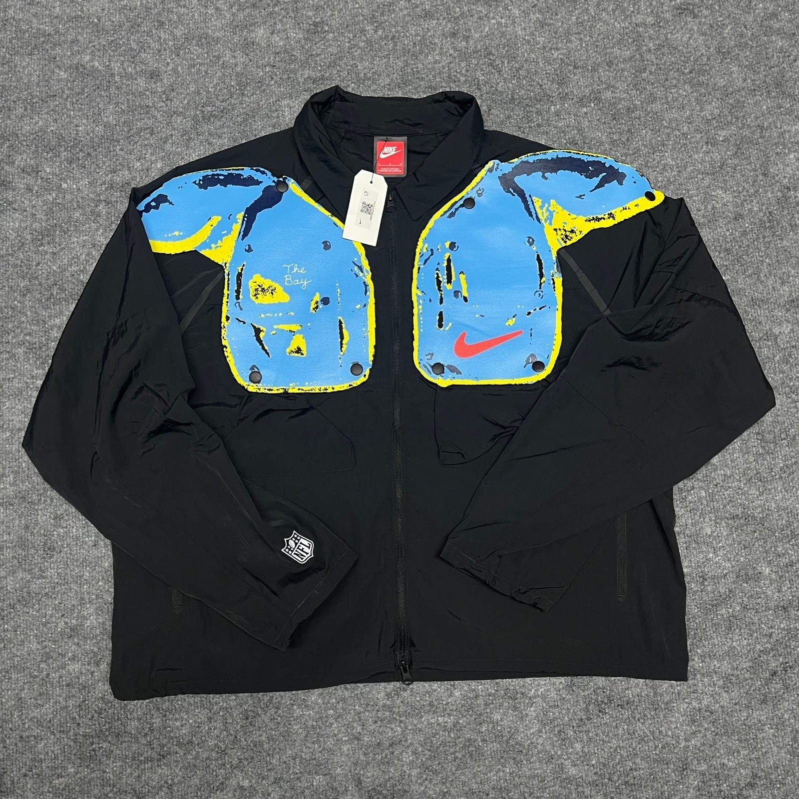 Nike x Keith Herron Jacket Mens Large Black NFL Super Bowl The Bay Utility RARE