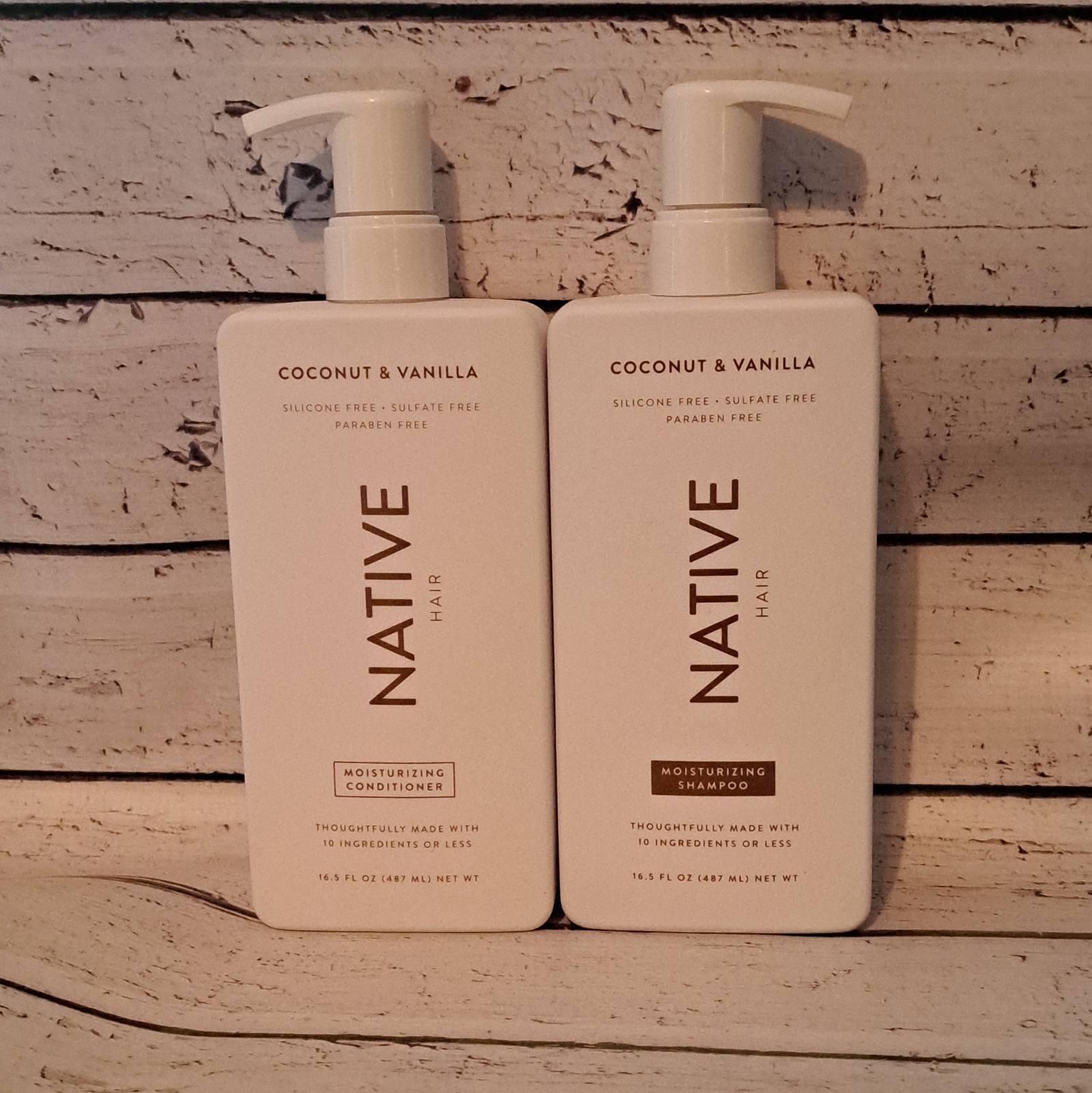 Native COCONUT & VANILLA Shampoo and Conditioner Set 16.5oz | New FAST SHIP