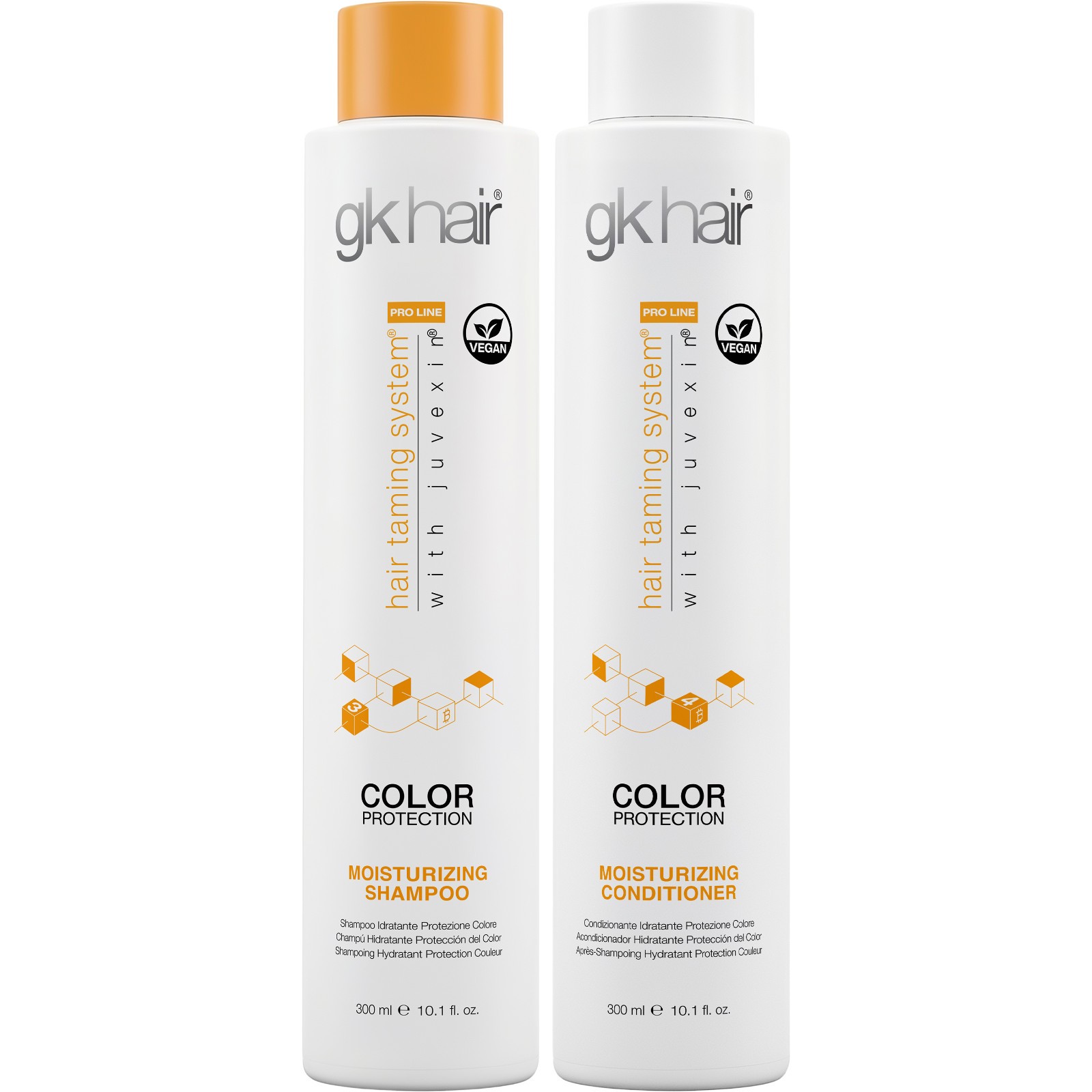 GK Hair Moisturizing Shampoo and Conditioner for Dry, Dull Hair – Unisex Care