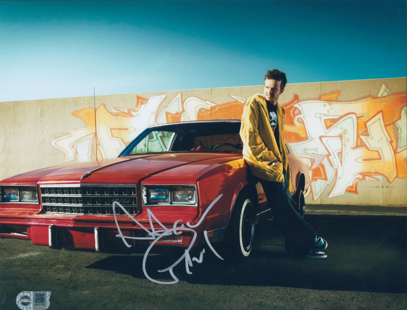 Aaron Paul Signed Jesse Pinkman Breaking Bad 11x14| SWAU WITNESS