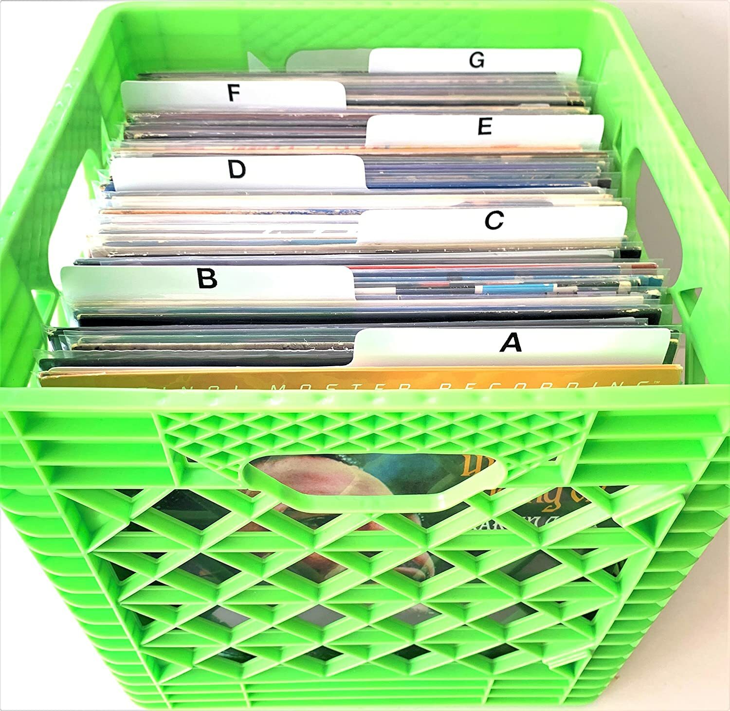 A-Z Alphabetical Tabbed Vinyl Record Dividers Cards Tab 12-inch 33-rpm LP Albums