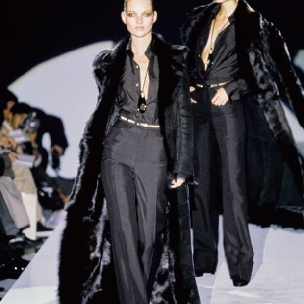 2004 fw Tom Ford Gucci Black Suede Fur Coat 2004 fw Tom Ford Gucci Black Suede Fur Coat