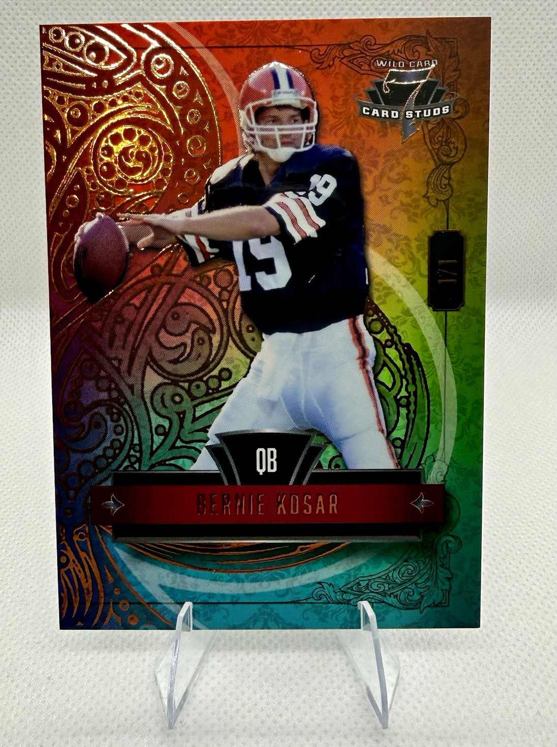 BERNIE KOSAR 2026 Wild Card 7 Card Stud Classic #7CCL-BK 1/1