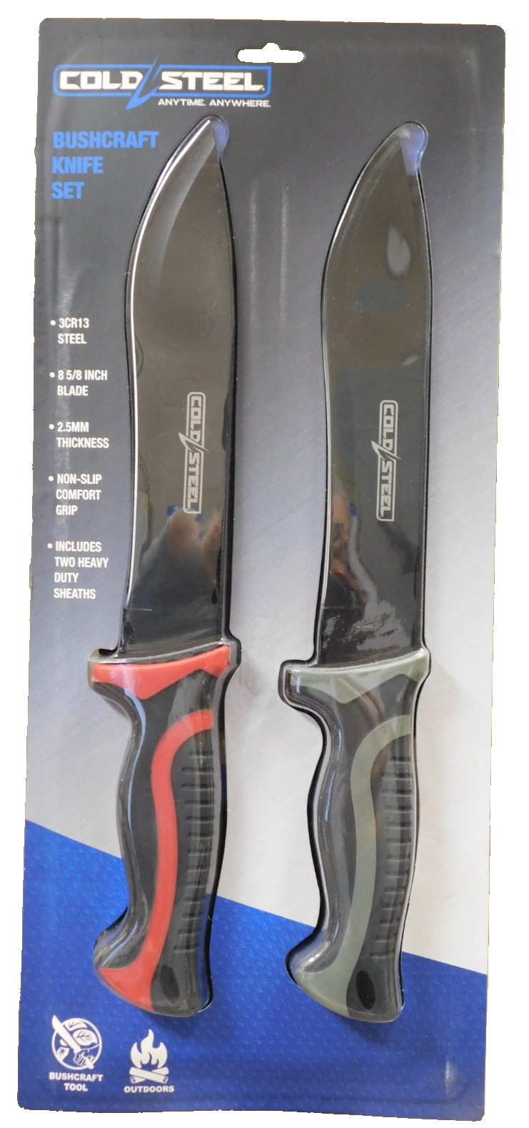 Cold Steel Bushcraft Knife Set 3CR13 Steel - 8 5/8