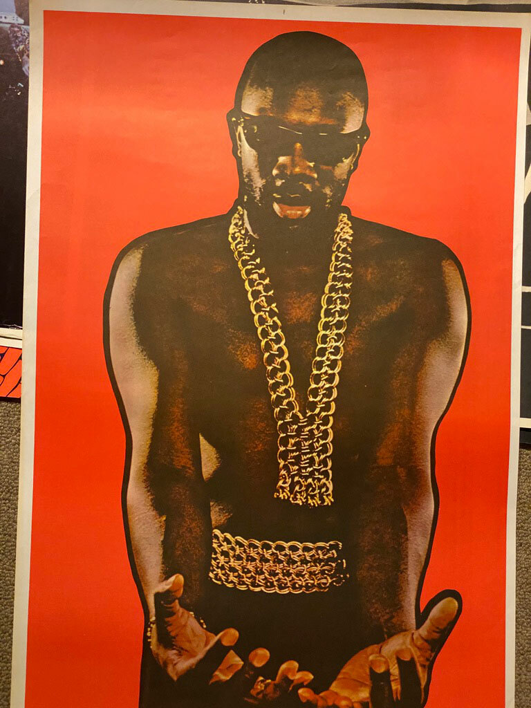 ISAAC HAYES BLACK MOSES VINTAGE 1970\'s ADVERT THE MOVEMENT SOUL POSTER -NICE