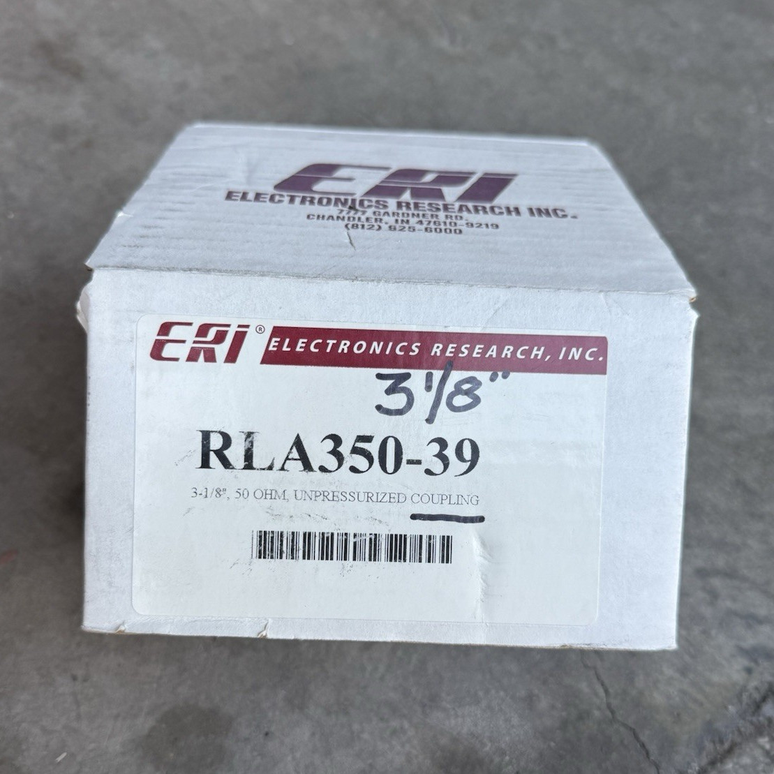 ERI Electronics Research Inc RLA350-39 3-1/8in 50 Ohm Unpressurized Coupling
