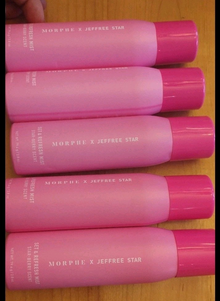 Morphe X Jeffree Star 5 PACK Set & Refresh Mist STAR-BERRY Scent NEW💯authentic