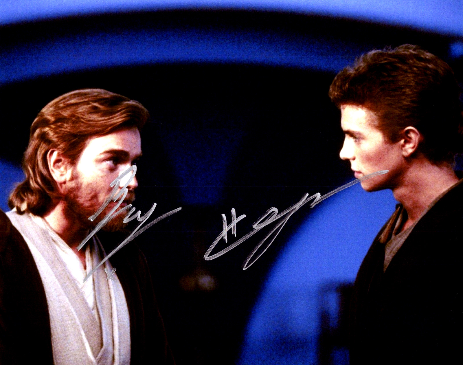 Hayden Christensen Ewan McGregor Signed 8x10 Autograph Photo + COA