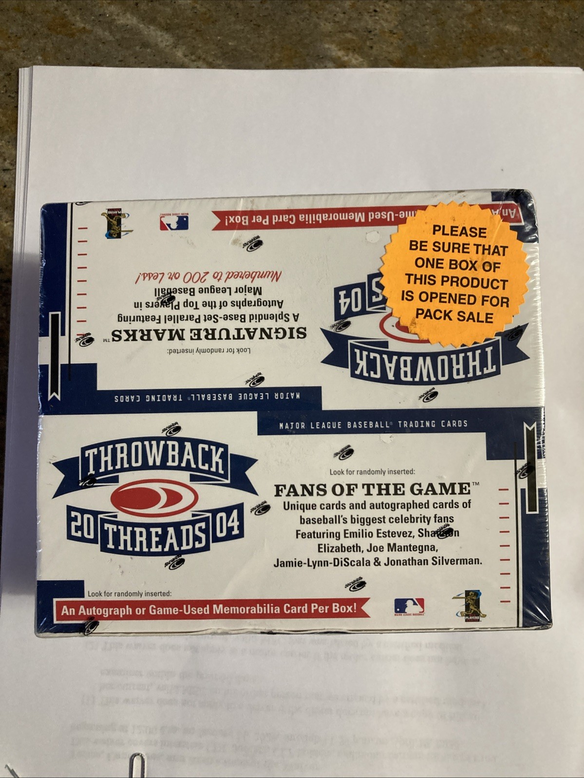 2004 DONRUSS BASEBALL 24 Pack 2004 DONRUSS BASEBALL 24 Pack