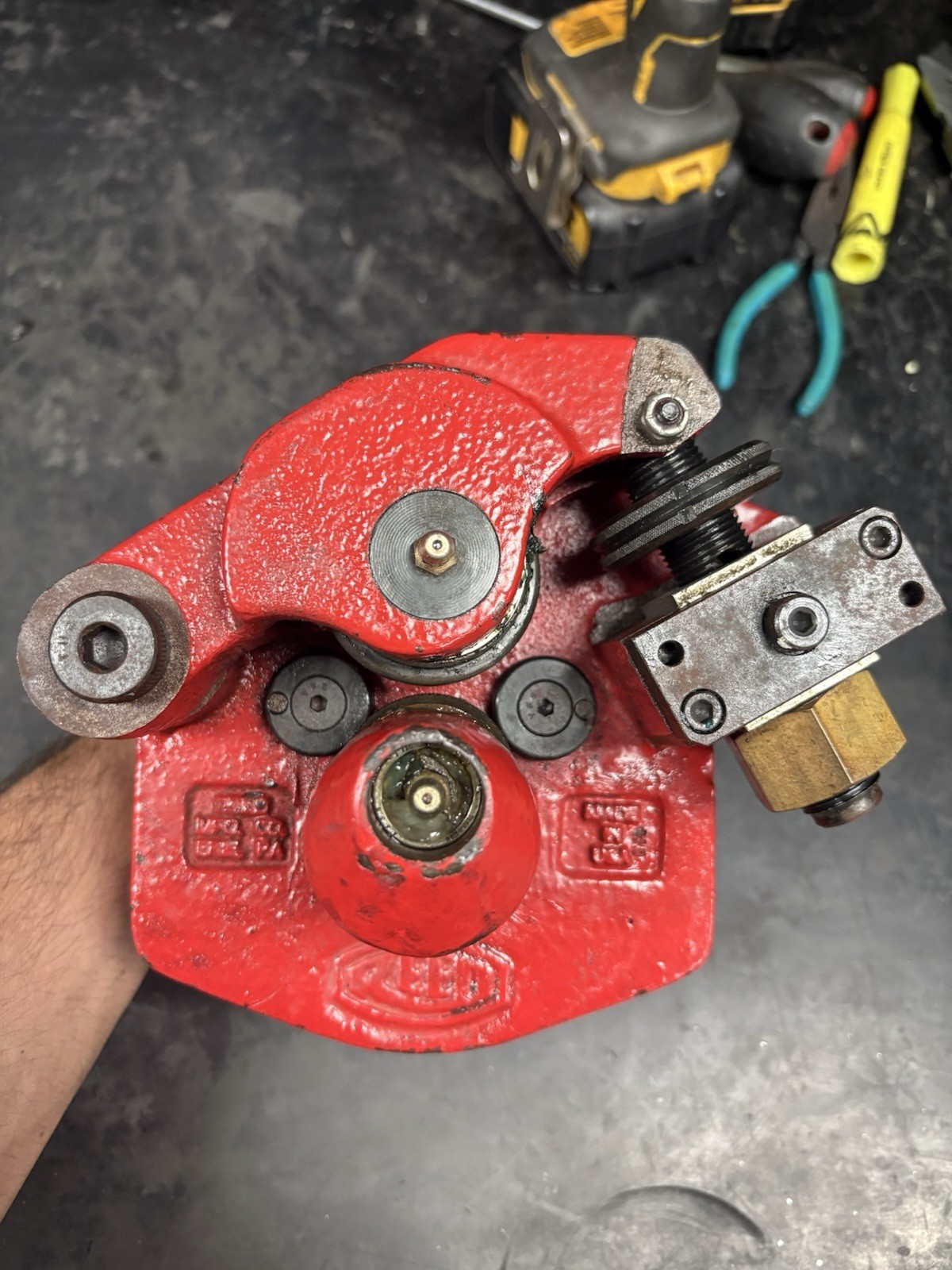 Reed RG26S Manual Roll Groove Tool, Groove Diameter Specifications