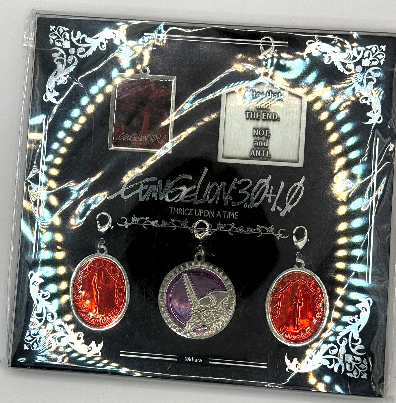 Evangelion 3.0+1.0 Thrice Upon a Time Charm Set Store Exclusive MISB Authentic