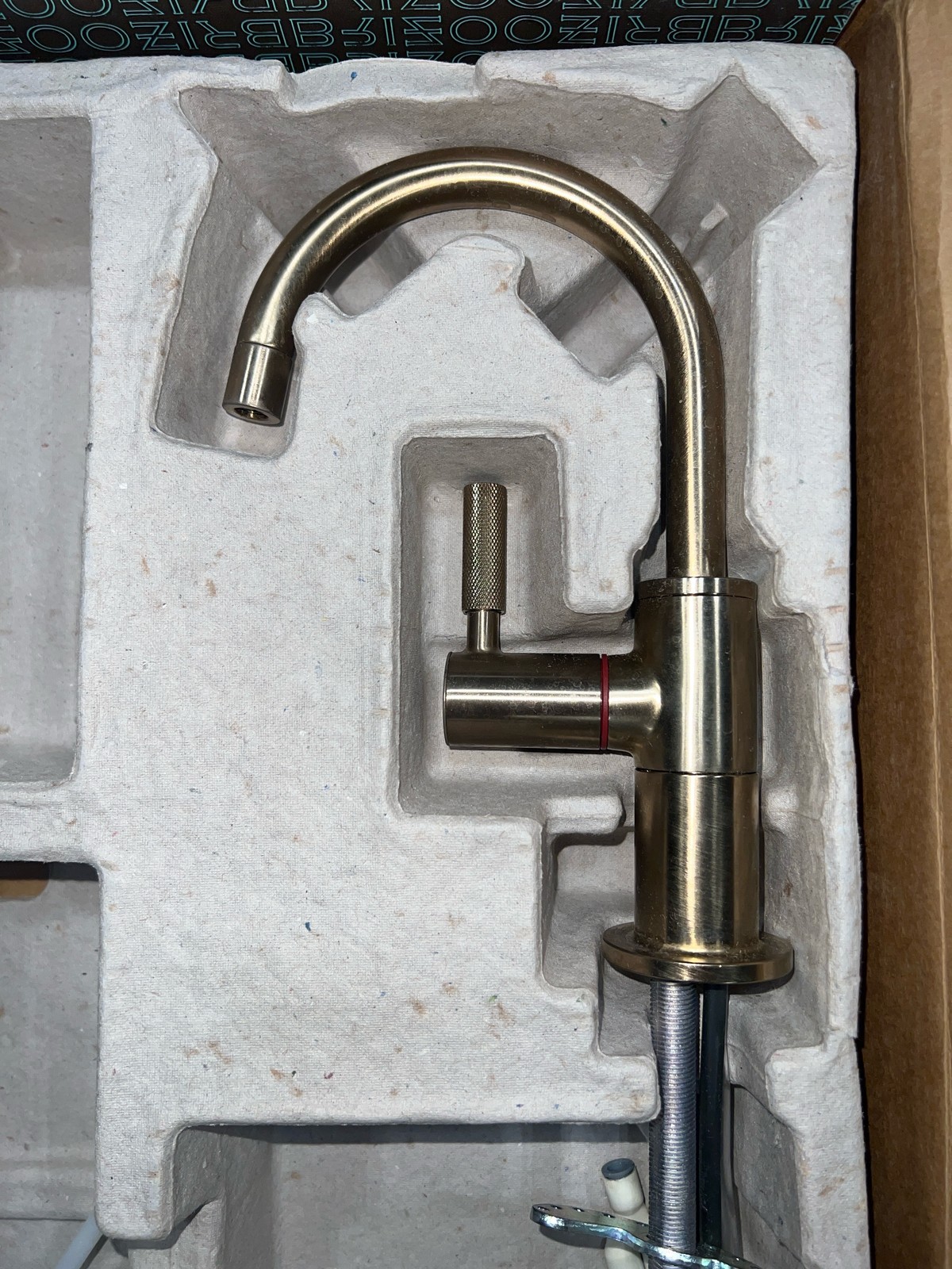 Brizo 61343LF-H-GL Litze Hot Water Faucet, Arc Spout, Luxe Gold