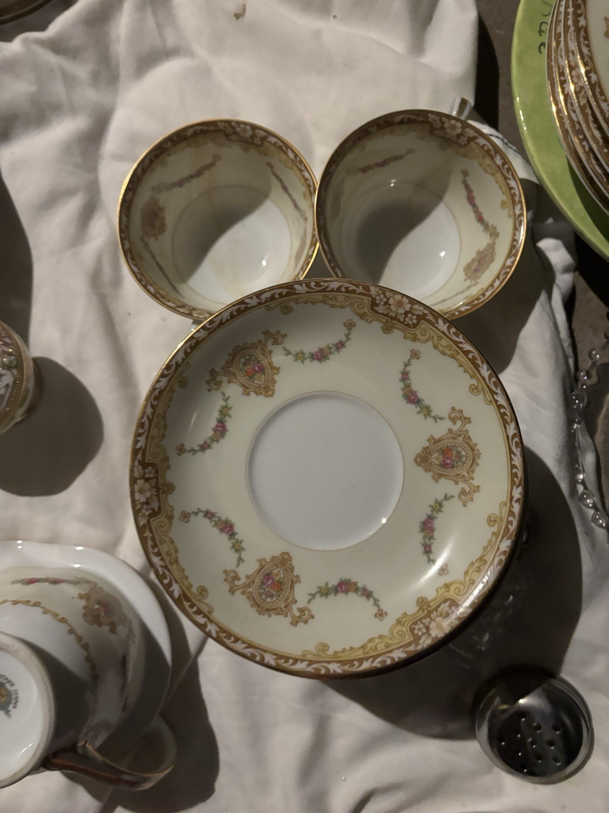 Noritake M Old Porcelain 8 Teacups And 8 Saucers Noritake M Old Porcelain 8 Teacups And 8 Saucers