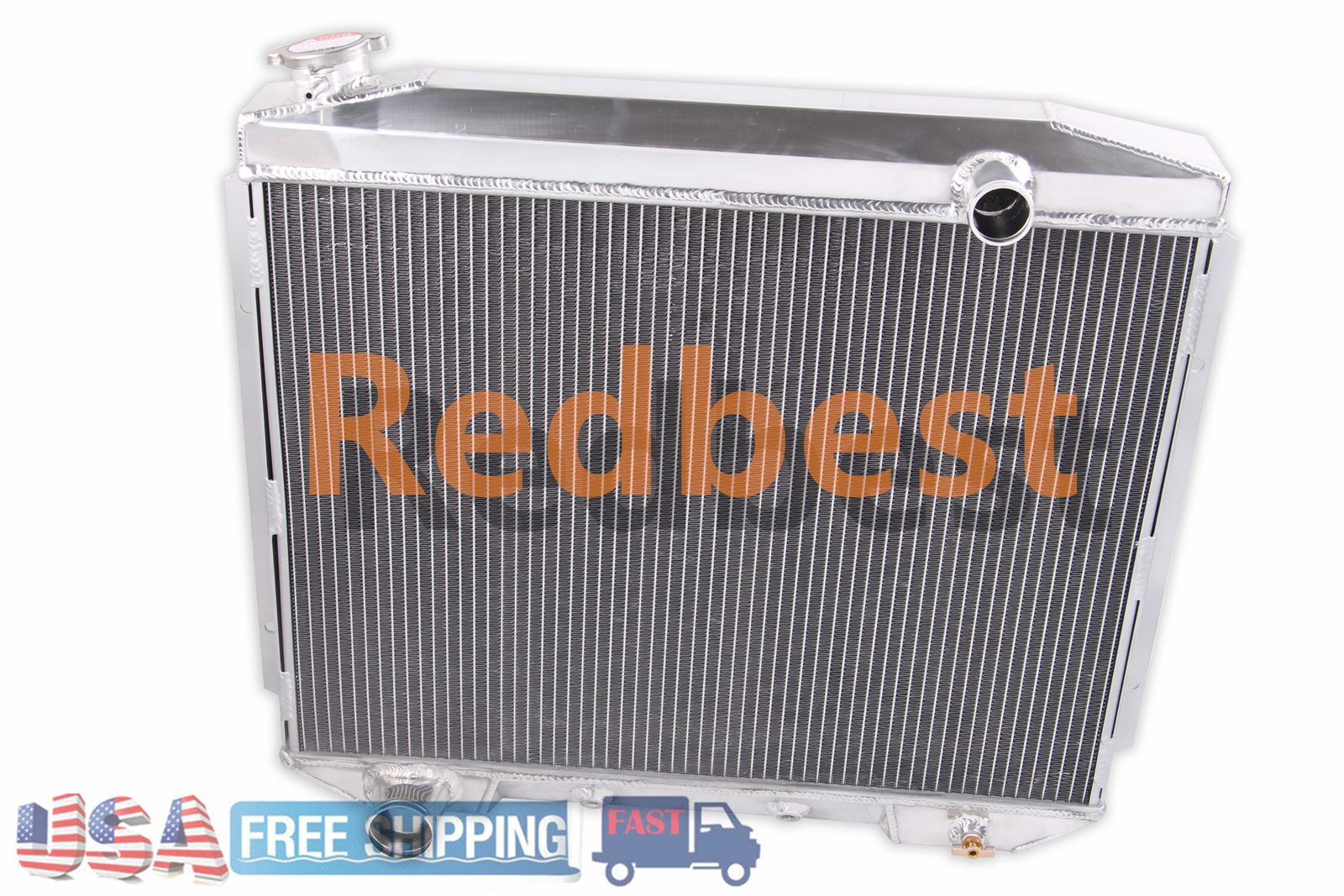 4 Row Radiator For 1957-59 Ford Club Galaxie Ranchero Fairlane/Mercury Monterey
