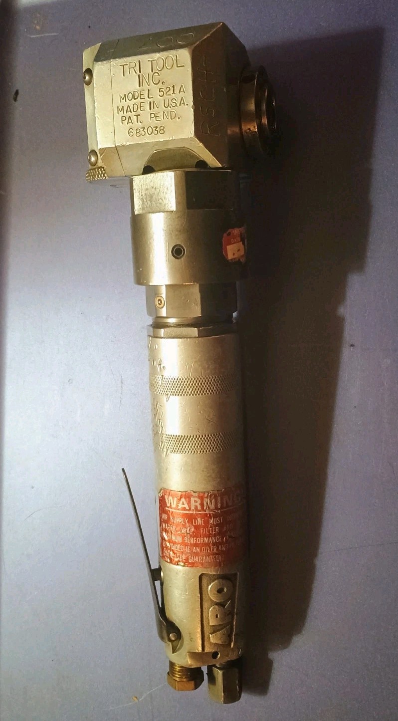 Vintage ARO Equipment 7855 Air Pneumatic RPM Aviation Driver Grinder Tri Tool Vintage ARO Equipment 7855 Air Pneumatic RPM Aviation Driver Grinder Tri Tool